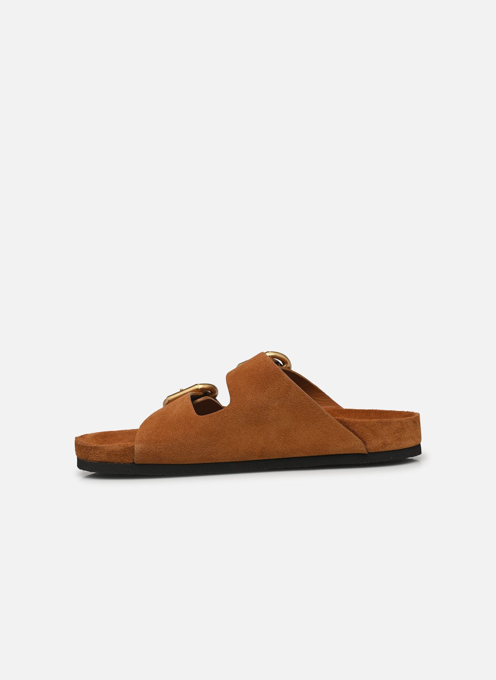 Zuecos y mules Mules n°62 - Suede - Cognac mujer marrón Rivecour Zuecos y mules Mules n°62 - Suede - Cognac mujer marrón COGNAC