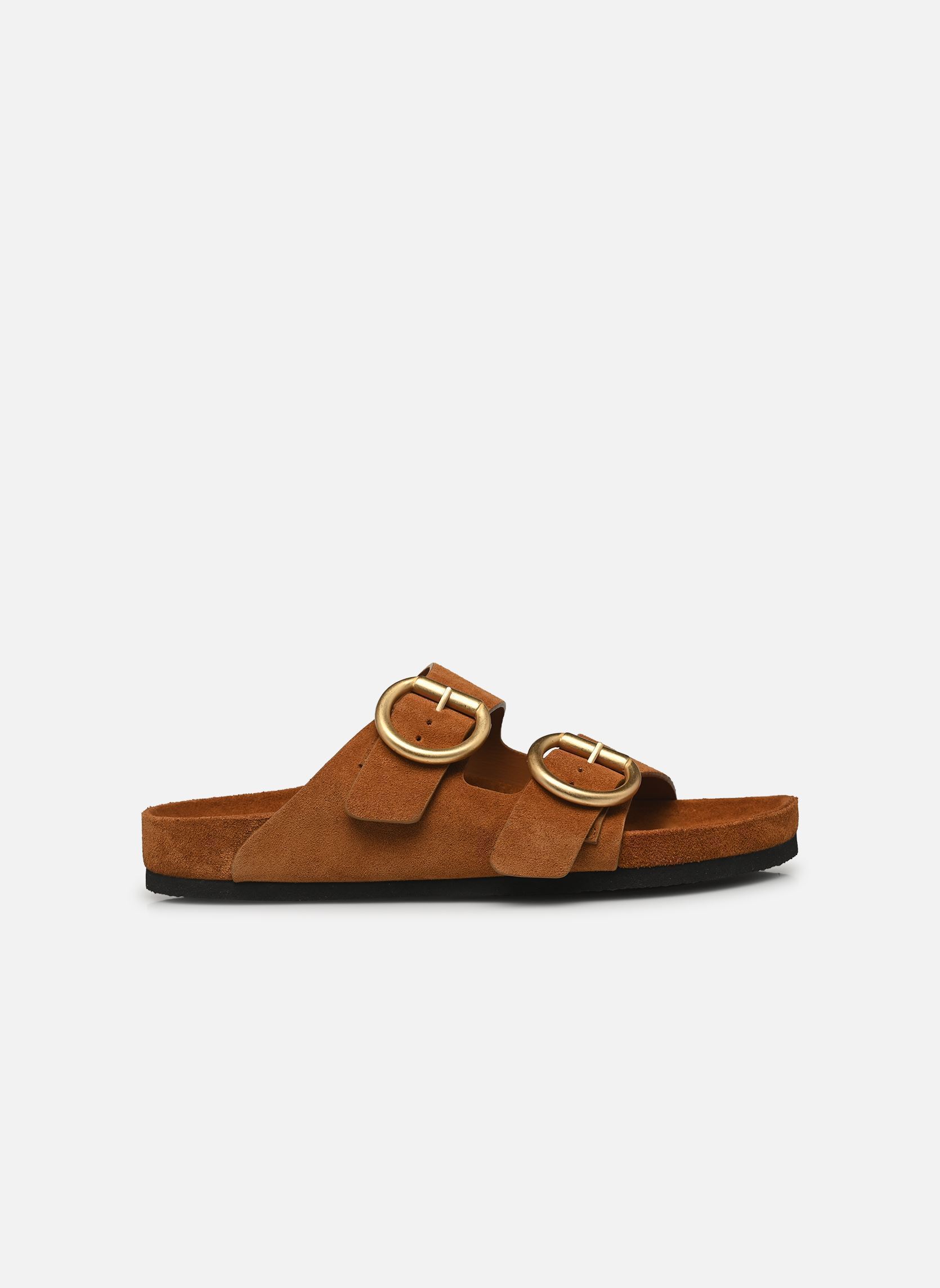 Zuecos y mules Mules n°62 - Suede - Cognac mujer marrón Rivecour Zuecos y mules Mules n°62 - Suede - Cognac mujer marrón COGNAC
