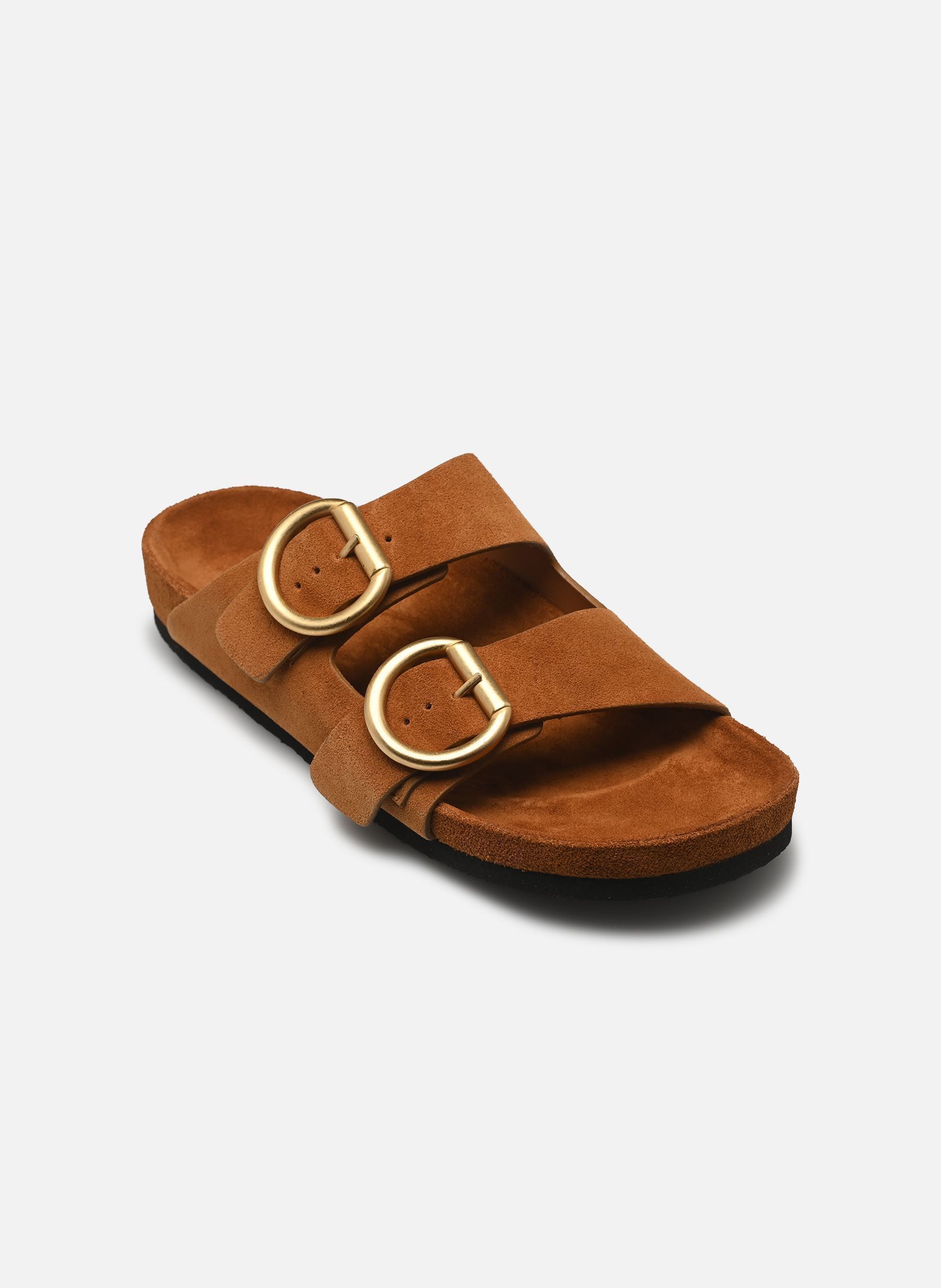 Zuecos y mules Mules n°62 - Suede - Cognac mujer marrón Rivecour Zuecos y mules Mules n°62 - Suede - Cognac mujer marrón COGNAC