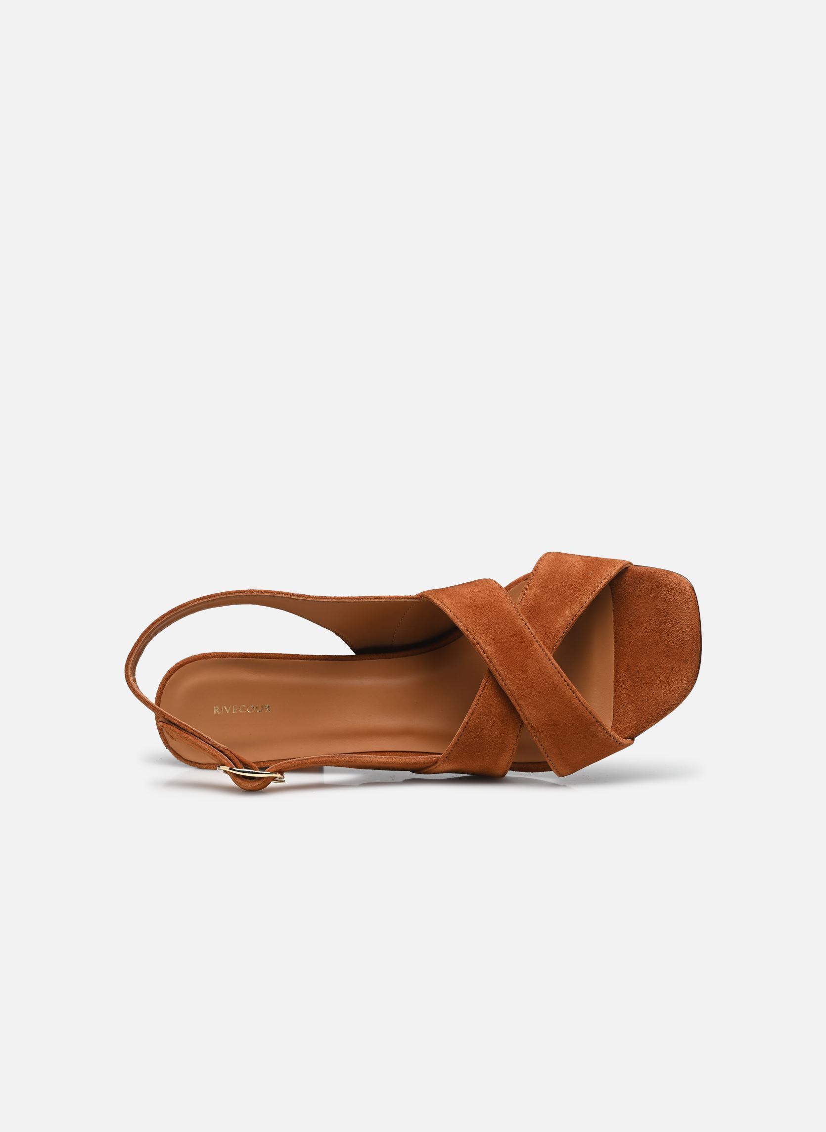 Sandalias Sandales n°652 - Suede - Cognac mujer marrón Rivecour Sandalias Sandales n°652 - Suede - Cognac mujer marrón COGNAC