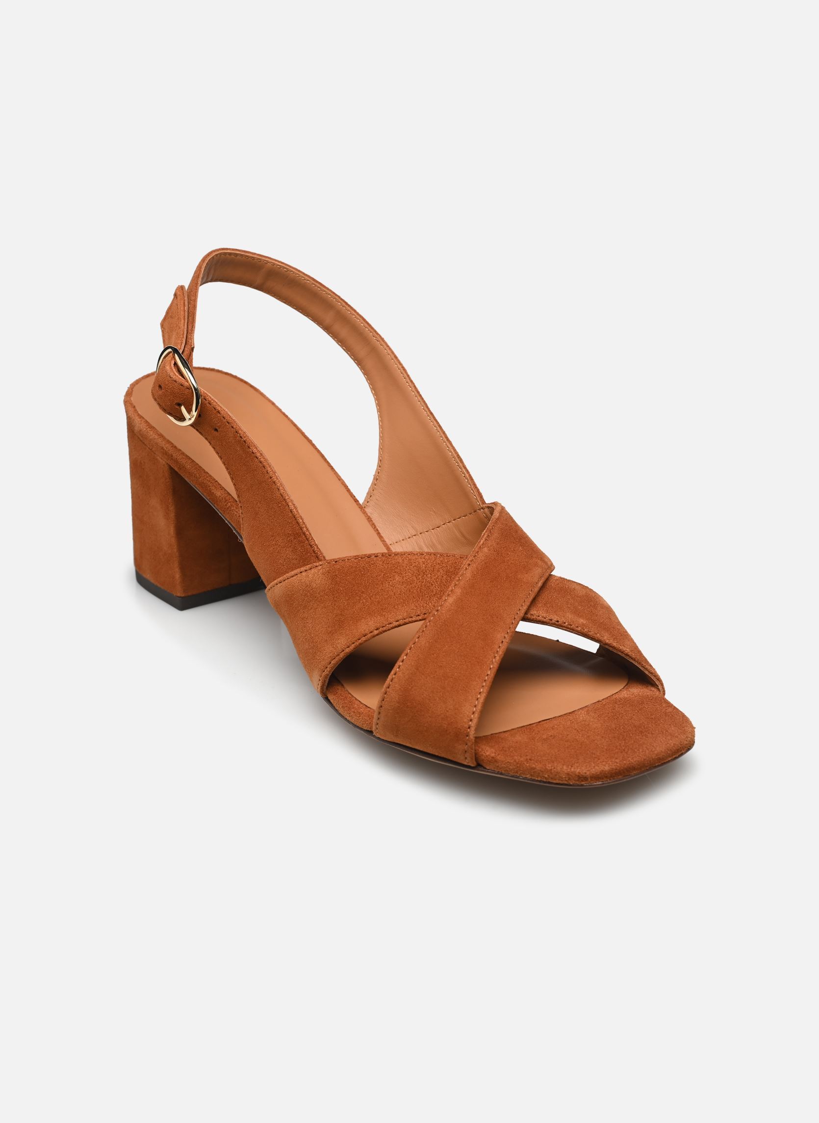 Sandalias Sandales n°652 - Suede - Cognac mujer marrón Rivecour Sandalias Sandales n°652 - Suede - Cognac mujer marrón COGNAC