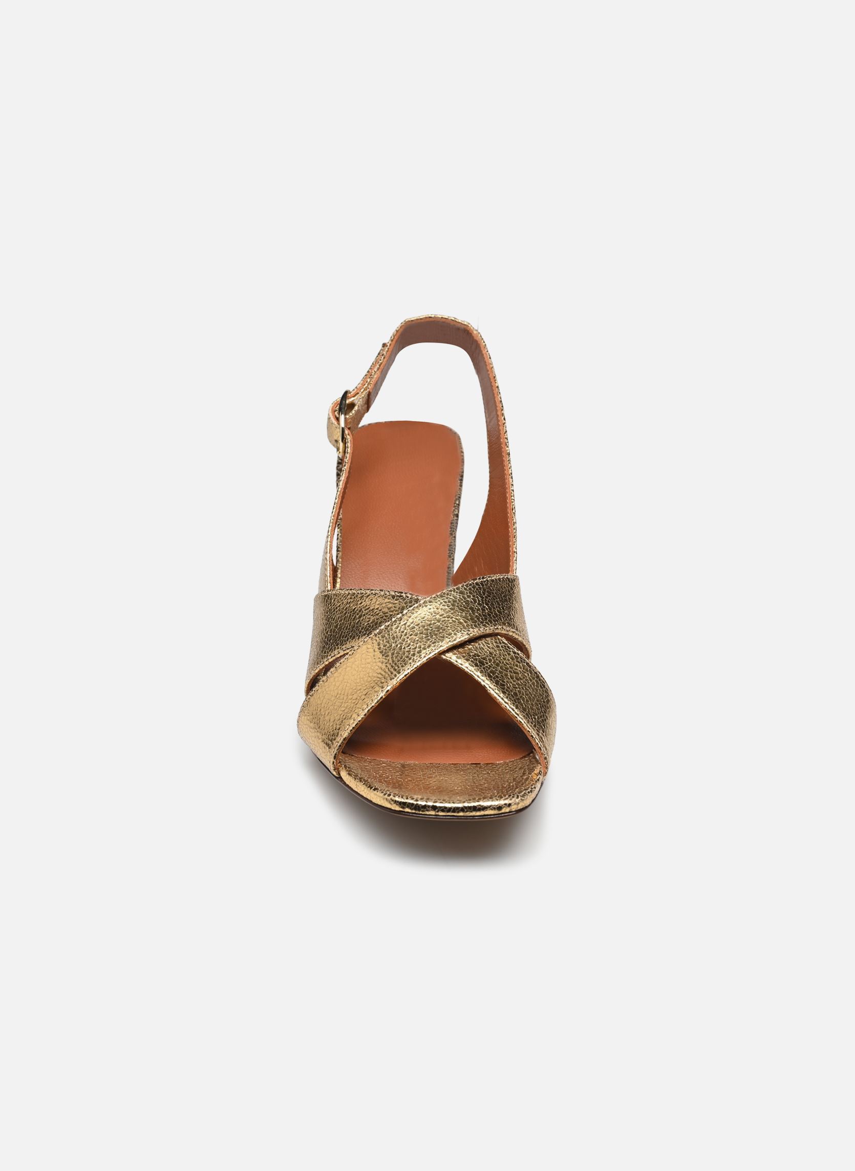 Sandalen Sandales n°652 - Cuir craquelé - Doré damen gold und bronze Rivecour Sandalen Sandales n°652 - Cuir craquelé - Doré damen gold und bronze DORÉ