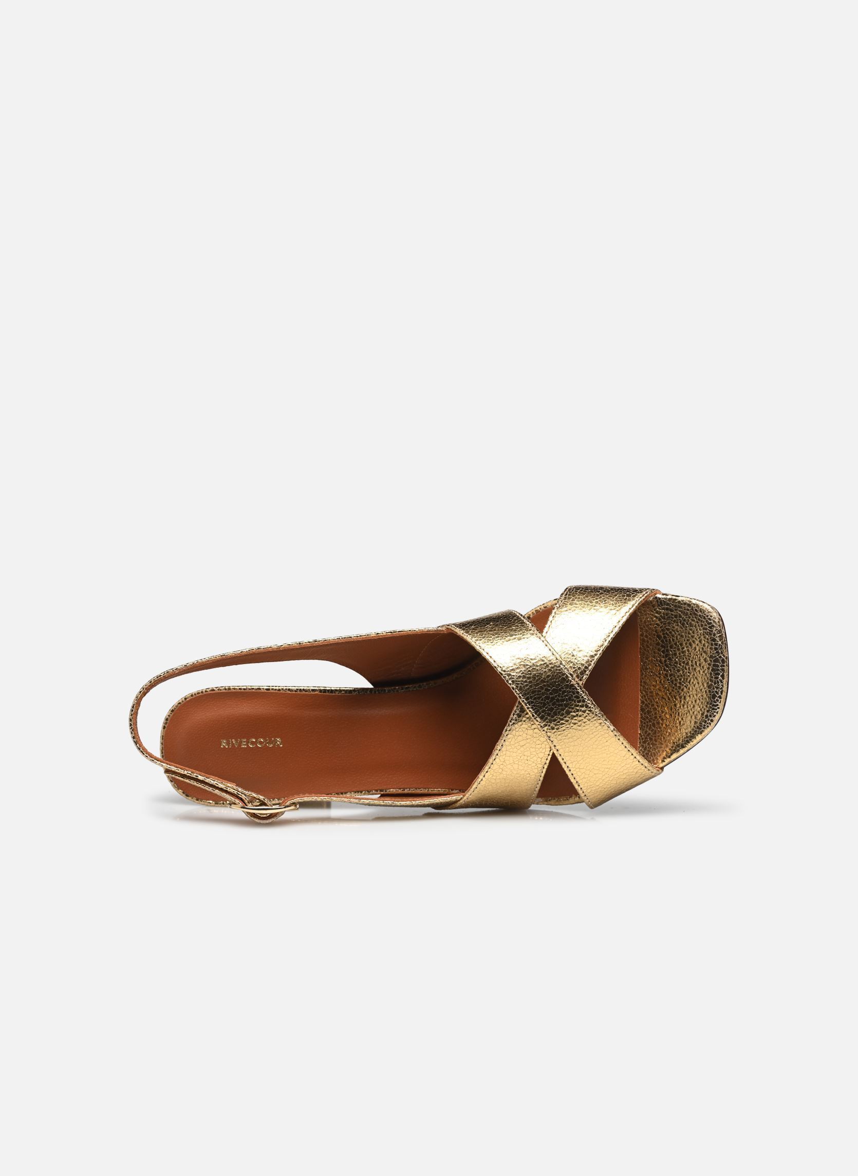 Sandalen Sandales n°652 - Cuir craquelé - Doré damen gold und bronze Rivecour Sandalen Sandales n°652 - Cuir craquelé - Doré damen gold und bronze DORÉ