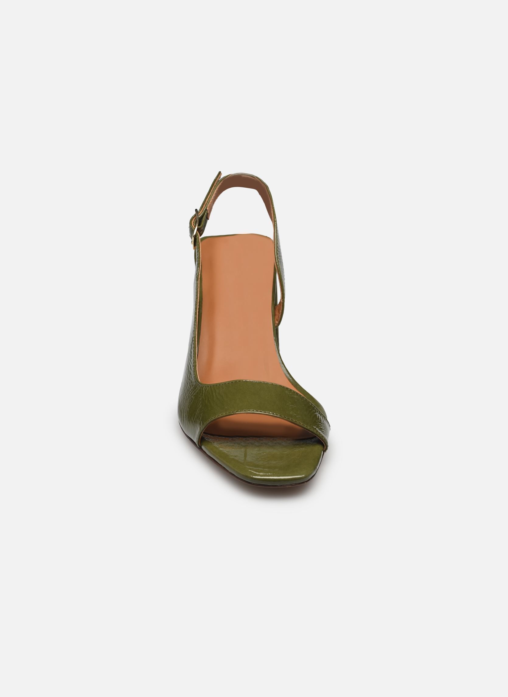 Sandalen Sandales n°674 - Cuir vernis - Kaki damen grün Rivecour Sandalen Sandales n°674 - Cuir vernis - Kaki damen grün KAKI