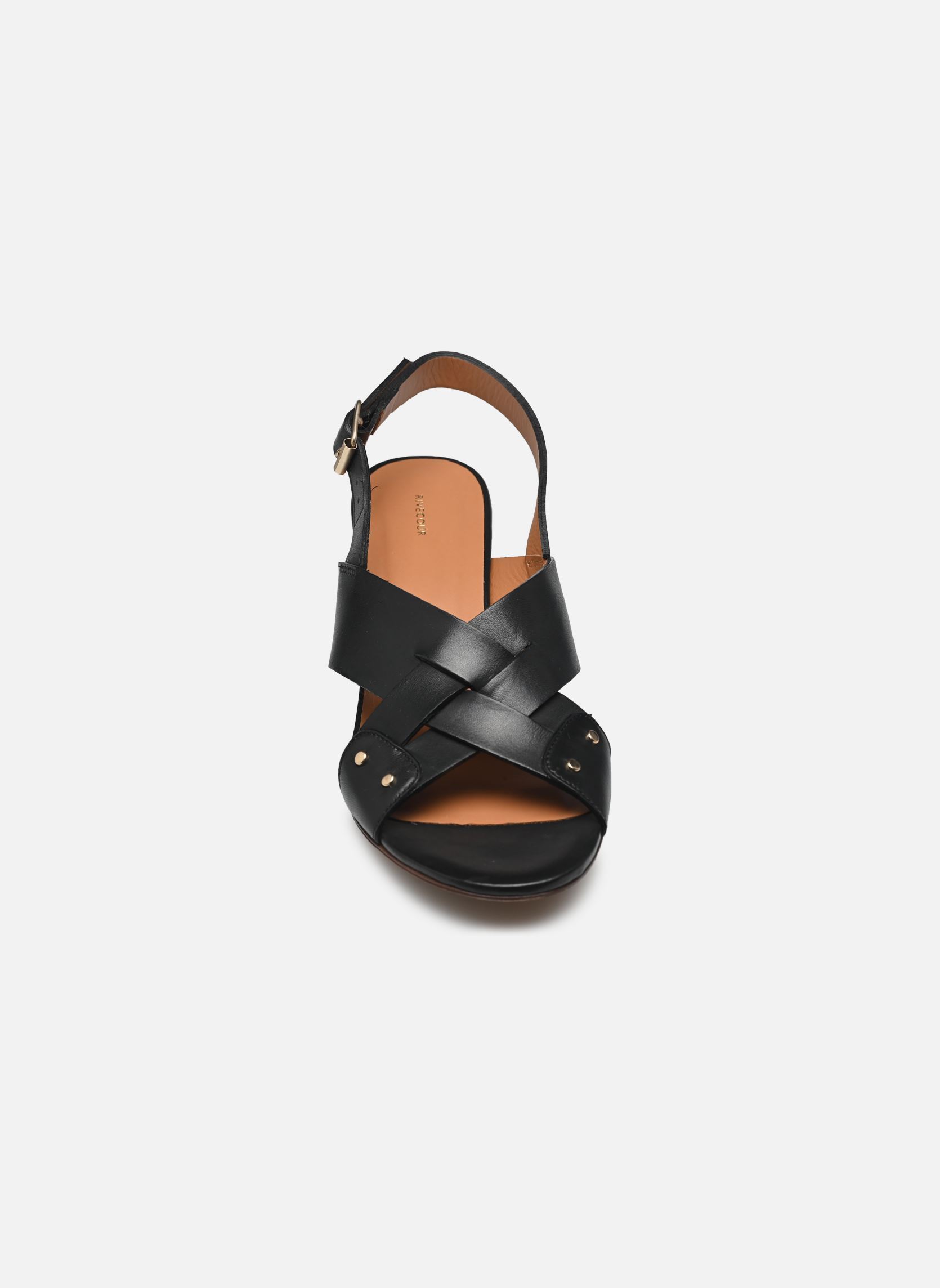 Sandalias Sandales n°688 - Cuir - Noir mujer negro Rivecour Sandalias Sandales n°688 - Cuir - Noir mujer negro NOIR