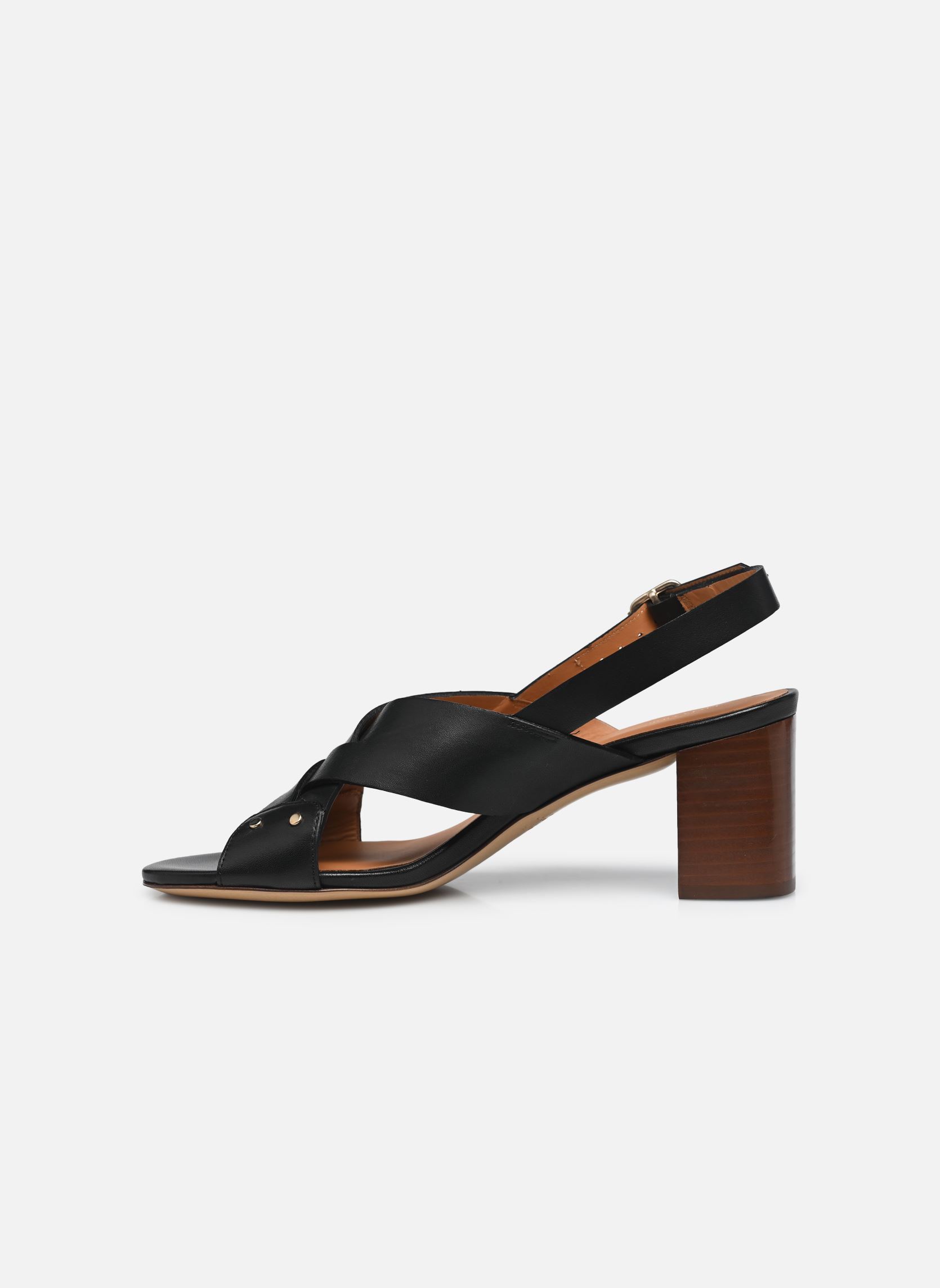 Sandalias Sandales n°688 - Cuir - Noir mujer negro Rivecour Sandalias Sandales n°688 - Cuir - Noir mujer negro NOIR
