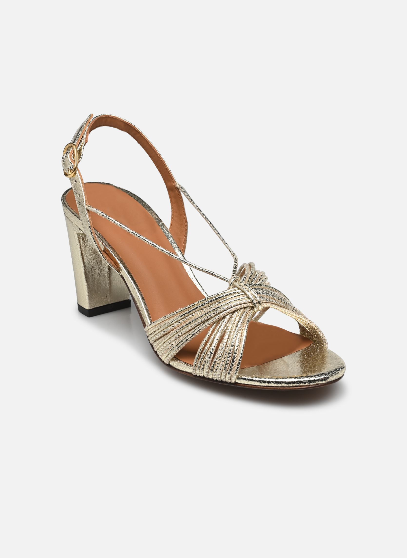 Sandalen Sandales n°778 - Cuir craquelé - Or Blan dames goud en brons Rivecour Sandalen Sandales n°778 - Cuir craquelé - Or Blan dames goud en brons OR BLANC