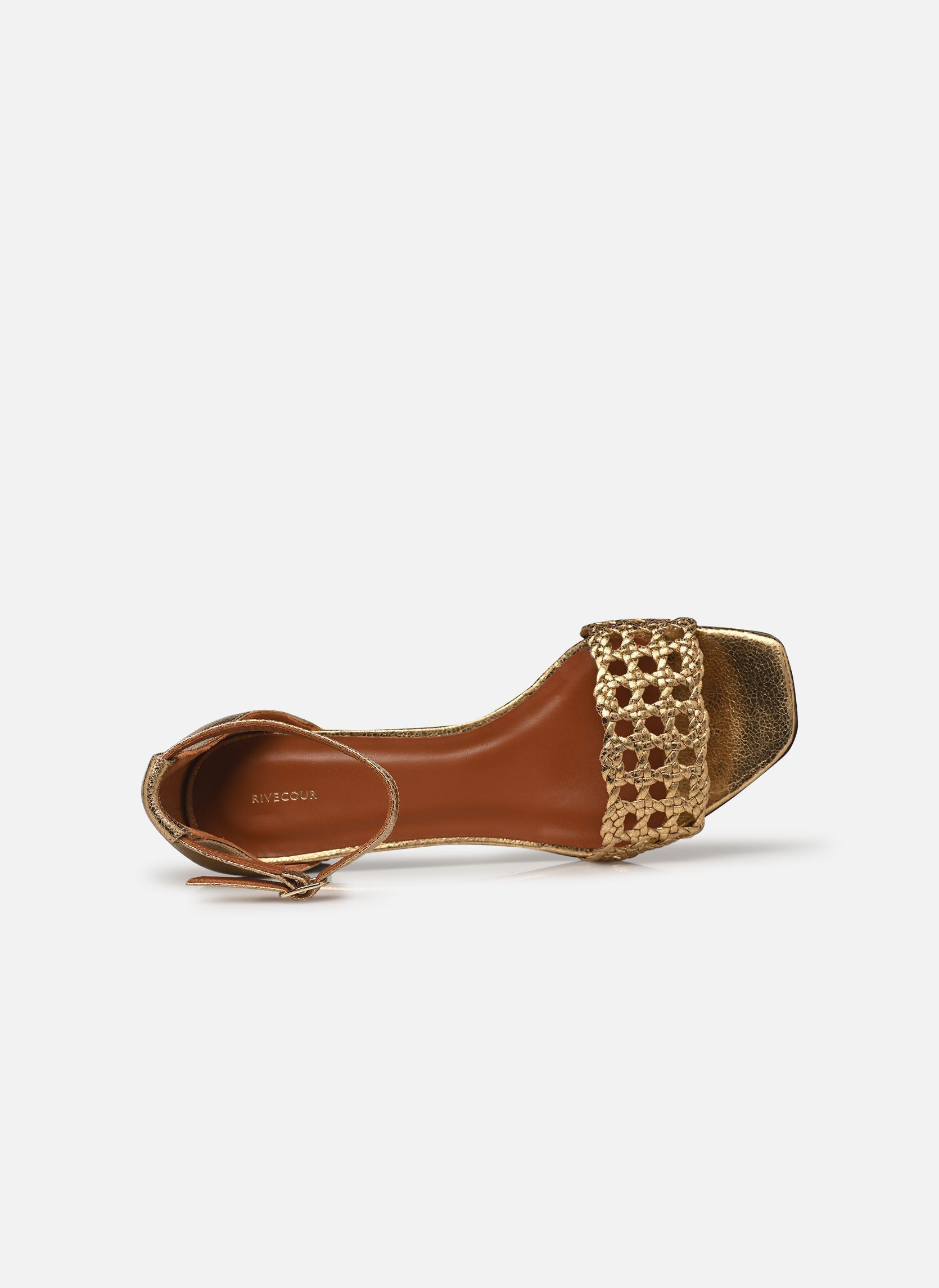Sandalen Sandales n°890 - Cuir craquelé - Doré dames goud en brons Rivecour Sandalen Sandales n°890 - Cuir craquelé - Doré dames goud en brons DORÉ