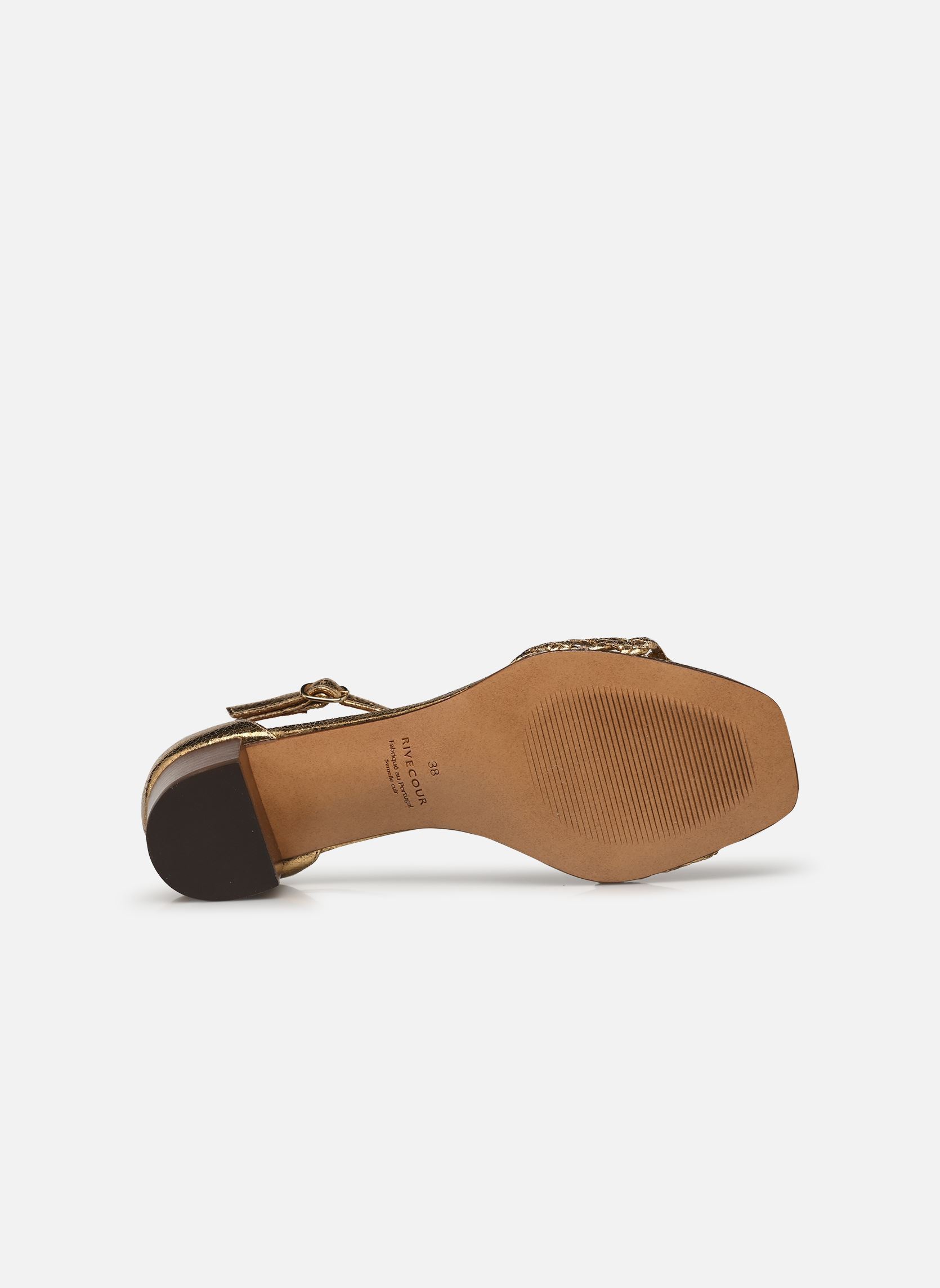 Sandalen Sandales n°890 - Cuir craquelé - Doré dames goud en brons Rivecour Sandalen Sandales n°890 - Cuir craquelé - Doré dames goud en brons DORÉ