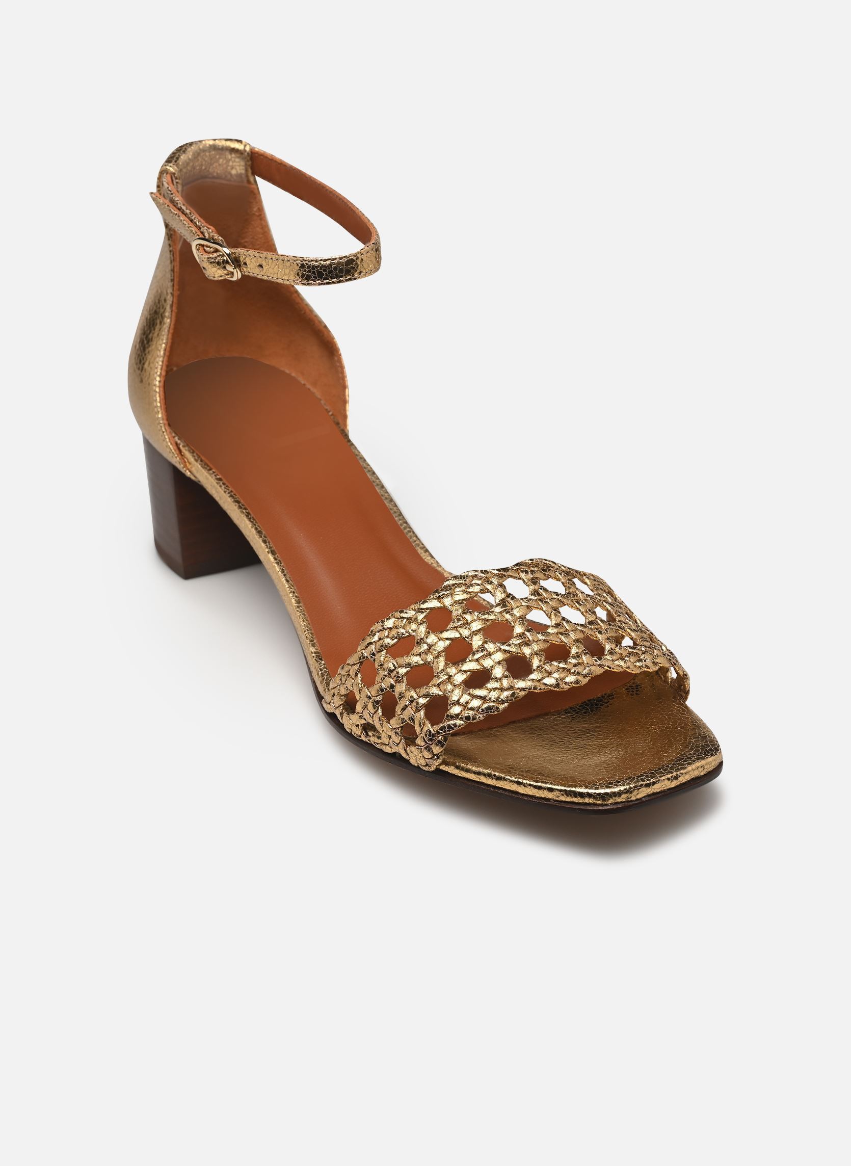 Sandalen Sandales n°890 - Cuir craquelé - Doré dames goud en brons Rivecour Sandalen Sandales n°890 - Cuir craquelé - Doré dames goud en brons DORÉ