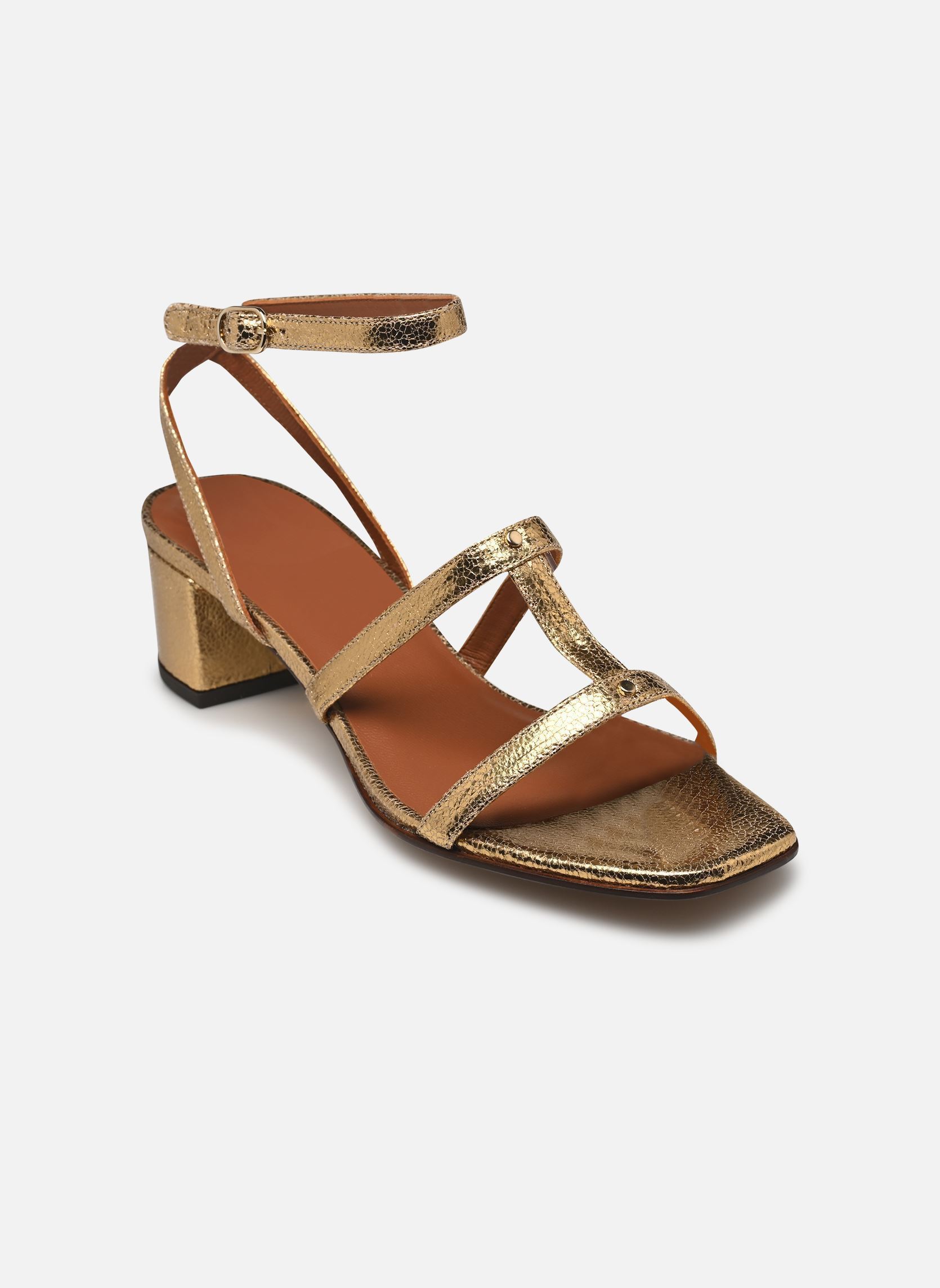 Sandalen Sandales n°902 - Cuir craquelé - Doré dames goud en brons Rivecour Sandalen Sandales n°902 - Cuir craquelé - Doré dames goud en brons DORÉ