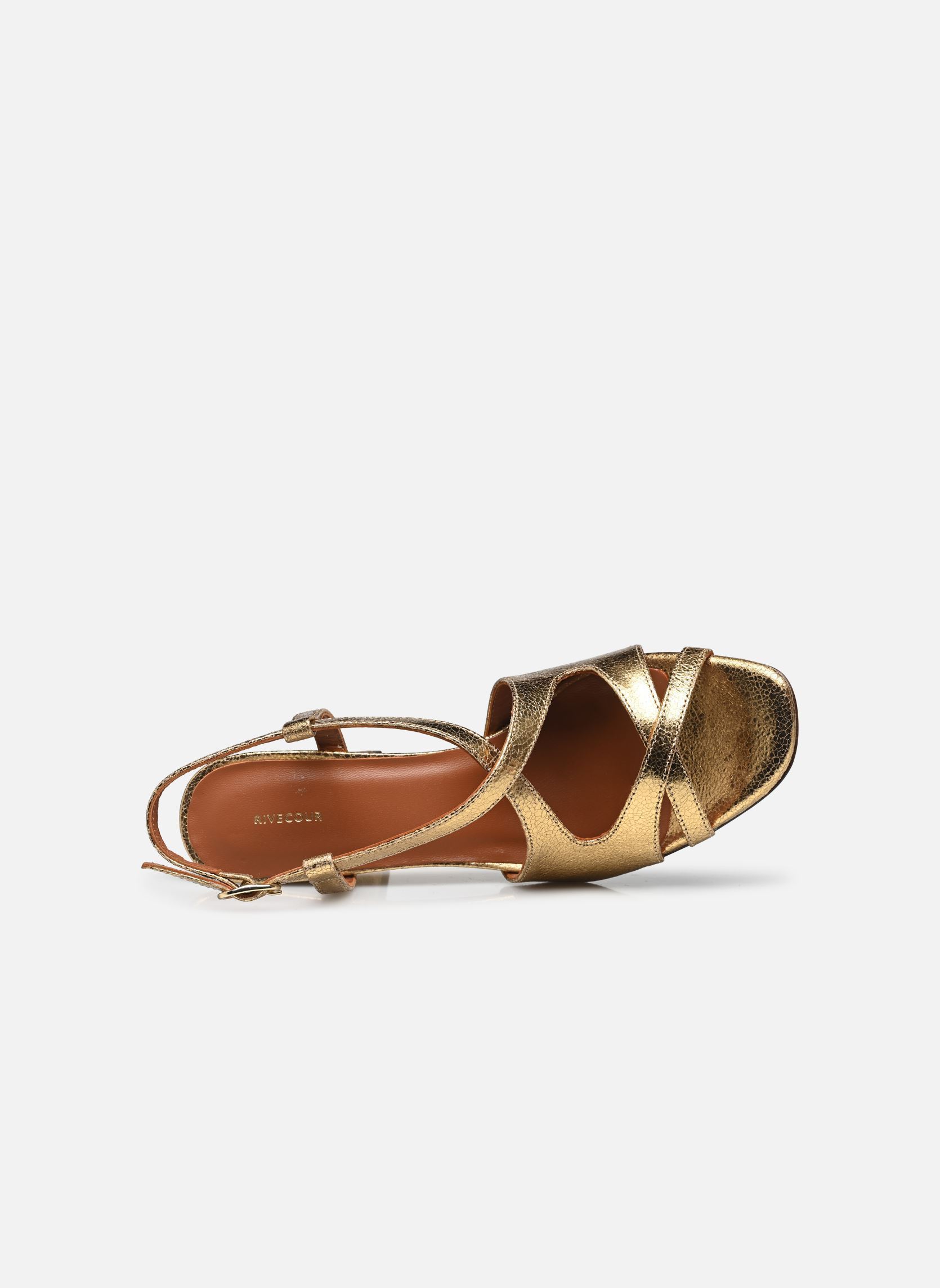 Sandalias Sandales n°953 - Cuir laminé - Doré mujer oro y bronce Rivecour Sandalias Sandales n°953 - Cuir laminé - Doré mujer oro y bronce DORÉ