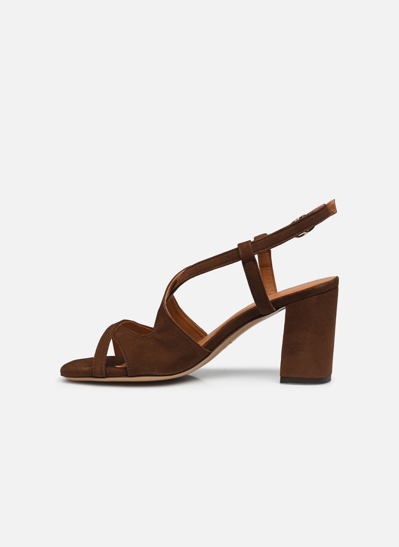 Sandalen Sandales n°953 - Suede - Noisette dames bruin Rivecour Sandalen Sandales n°953 - Suede - Noisette dames bruin NOISETTE