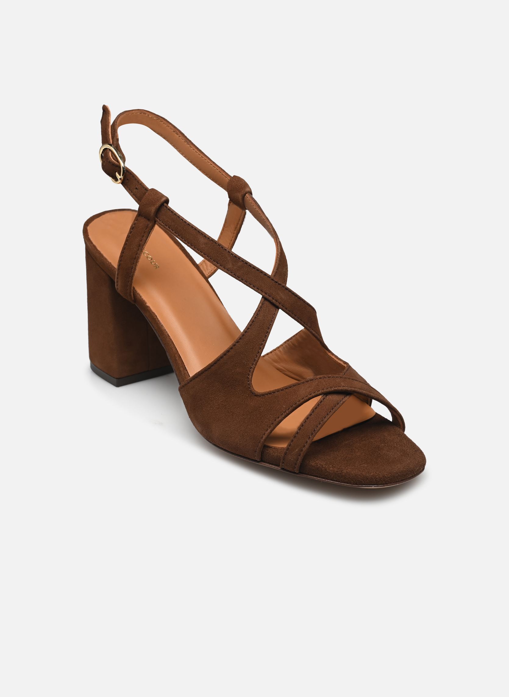 Sandalen Sandales n°953 - Suede - Noisette dames bruin Rivecour Sandalen Sandales n°953 - Suede - Noisette dames bruin NOISETTE