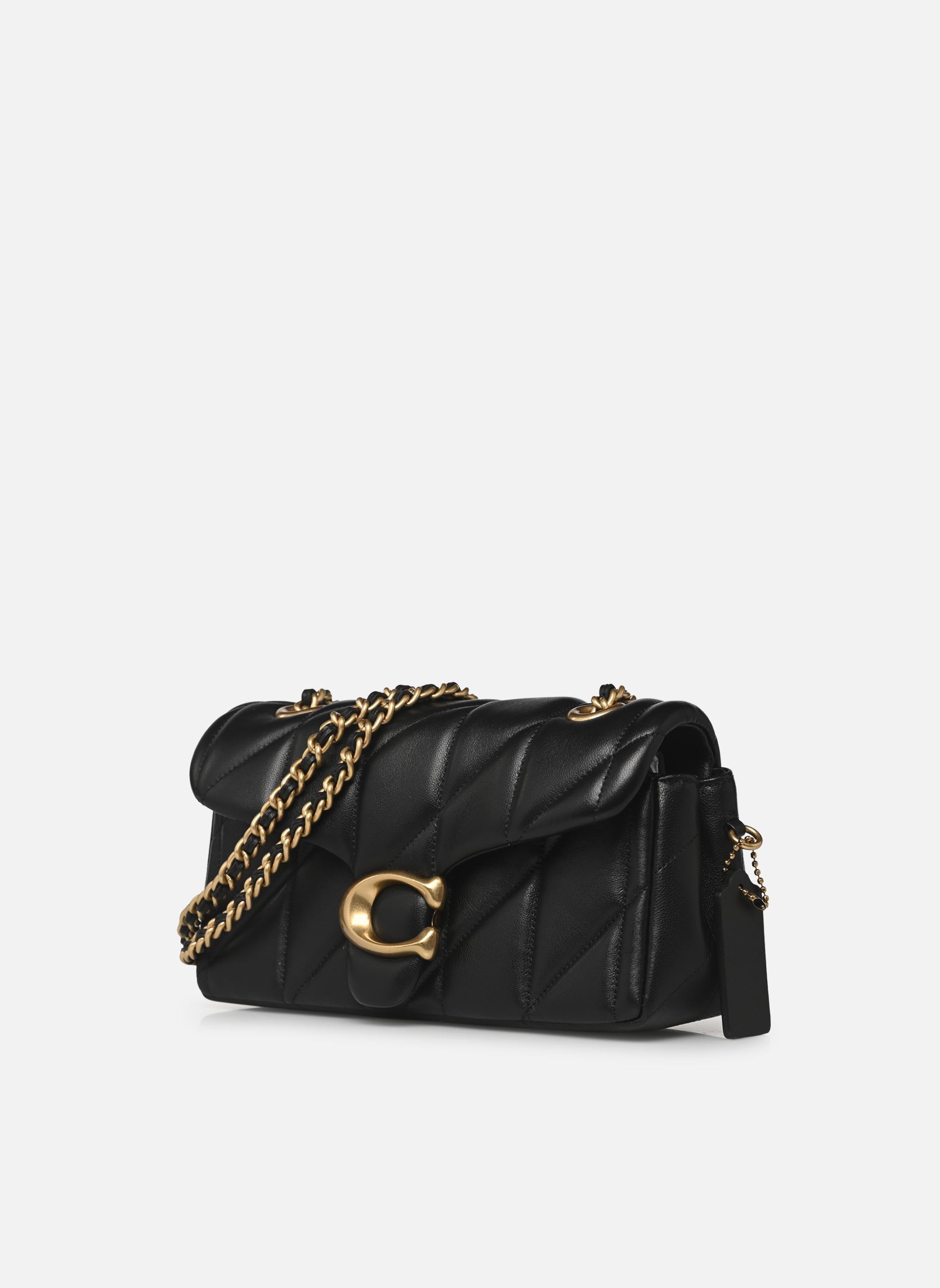 Schoudertassen Quilted Tabby Shoulder Bag 20 with Chain dames zwart Coach Schoudertassen Quilted Tabby Shoulder Bag 20 with Chain dames zwart B4/BLACK