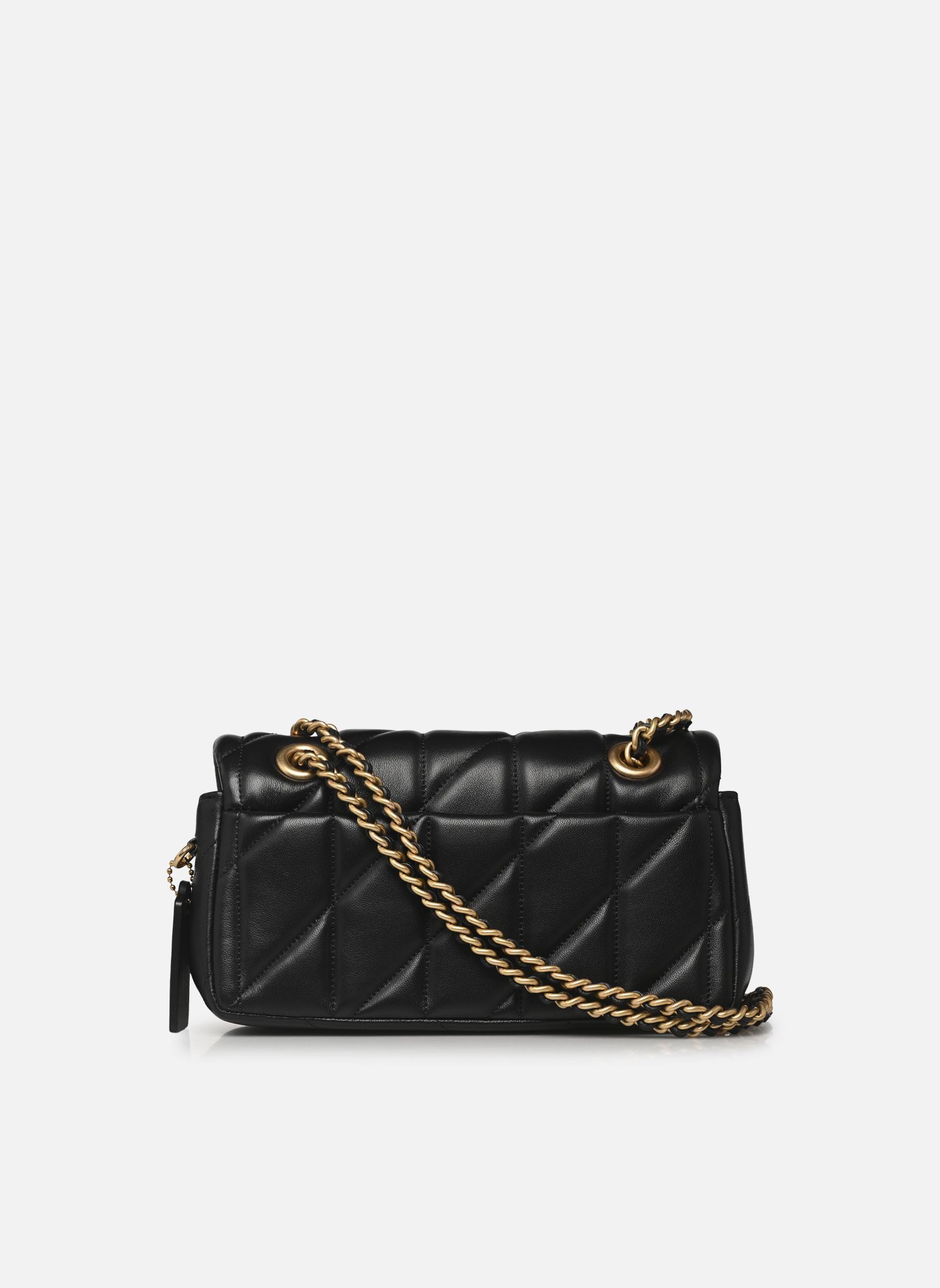 Schoudertassen Quilted Tabby Shoulder Bag 20 with Chain dames zwart Coach Schoudertassen Quilted Tabby Shoulder Bag 20 with Chain dames zwart B4/BLACK