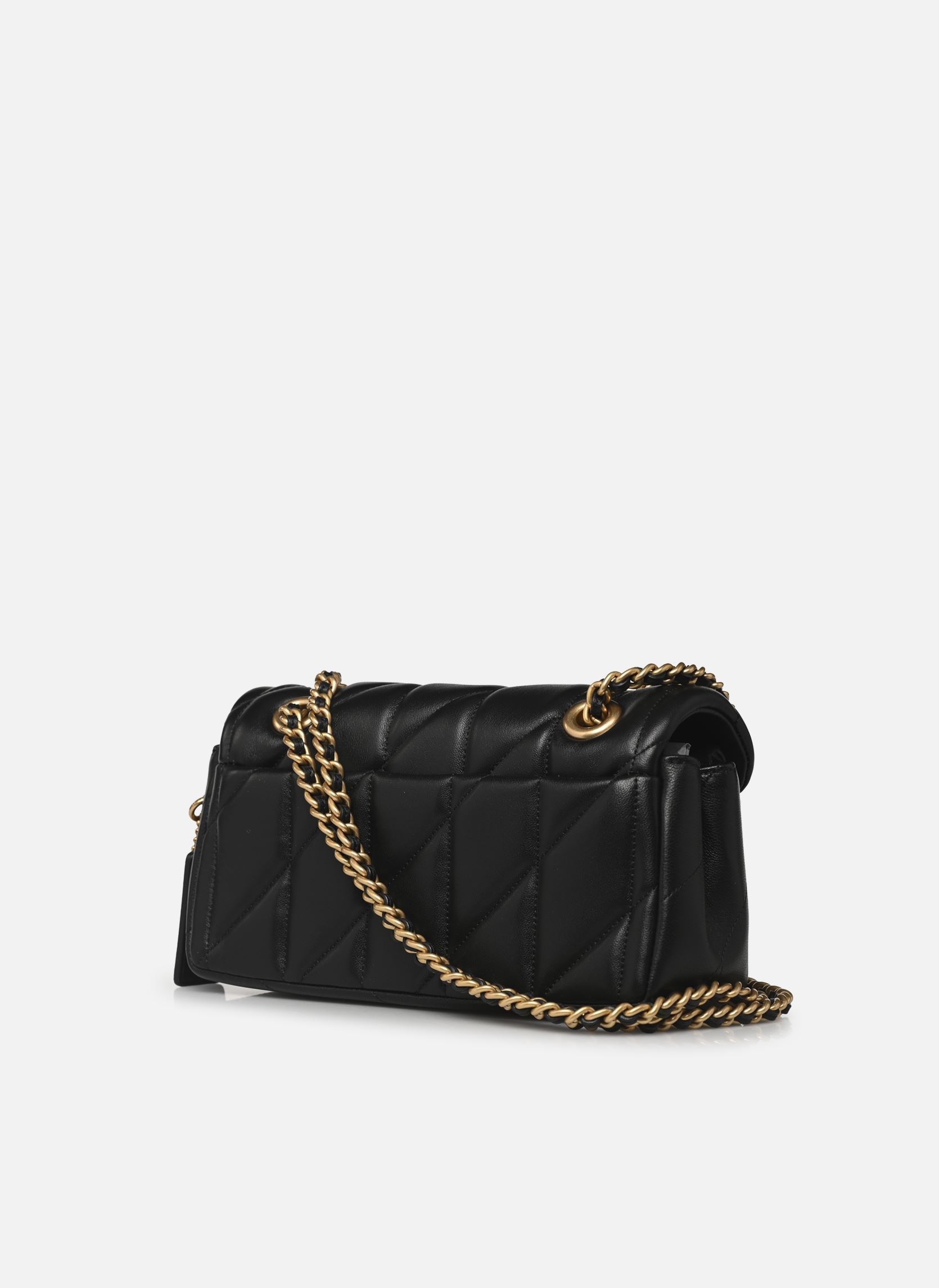 Schoudertassen Quilted Tabby Shoulder Bag 20 with Chain dames zwart Coach Schoudertassen Quilted Tabby Shoulder Bag 20 with Chain dames zwart B4/BLACK