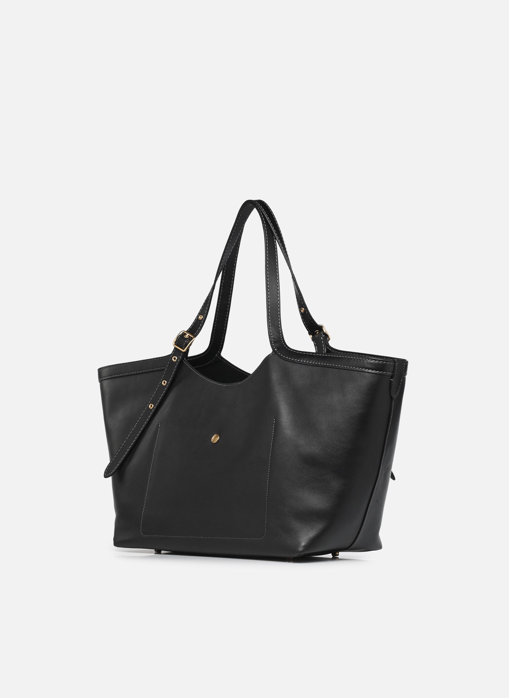 Cabas Natural Grain Leather Gramercy Tote femme noir Coach Cabas Natural Grain Leather Gramercy Tote femme noir B4/BLACK