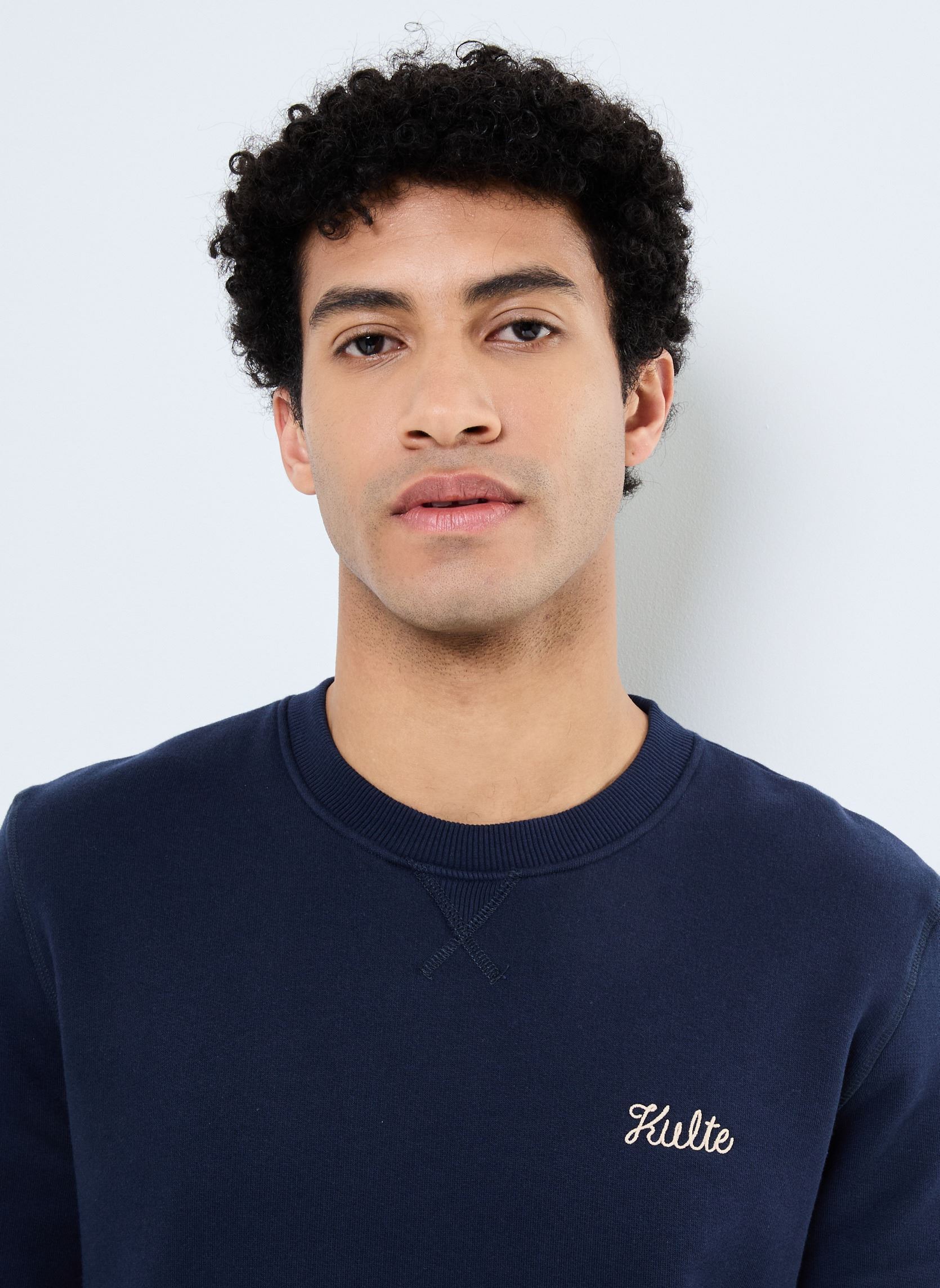 Sweatshirts SW SCRIPT heren blauw Kulte Sweatshirts SW SCRIPT heren blauw NAVY