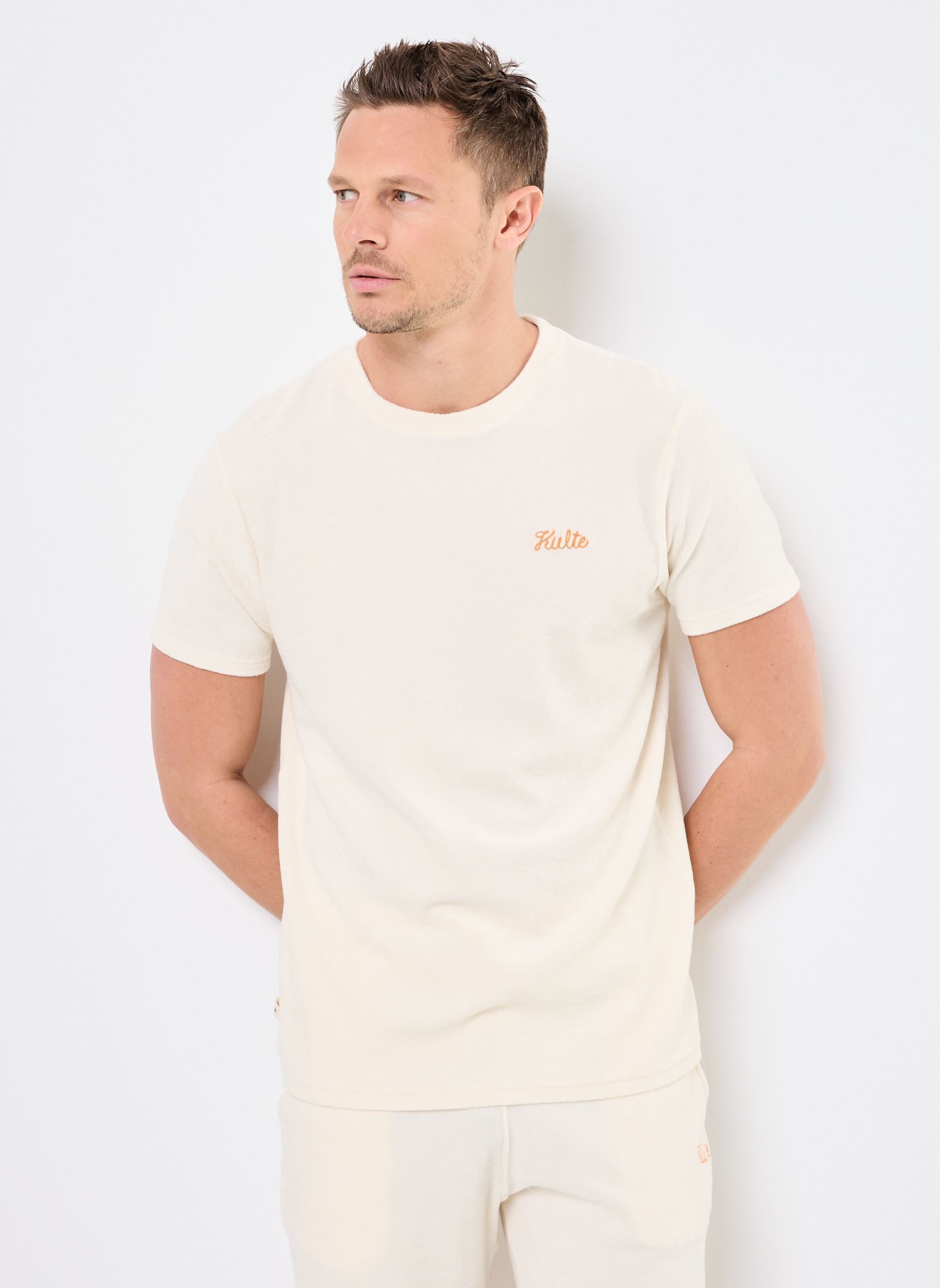 Tee-shirts manches courtes TS SPONGE homme blanc Kulte Tee-shirts manches courtes TS SPONGE homme blanc OFF WHITE