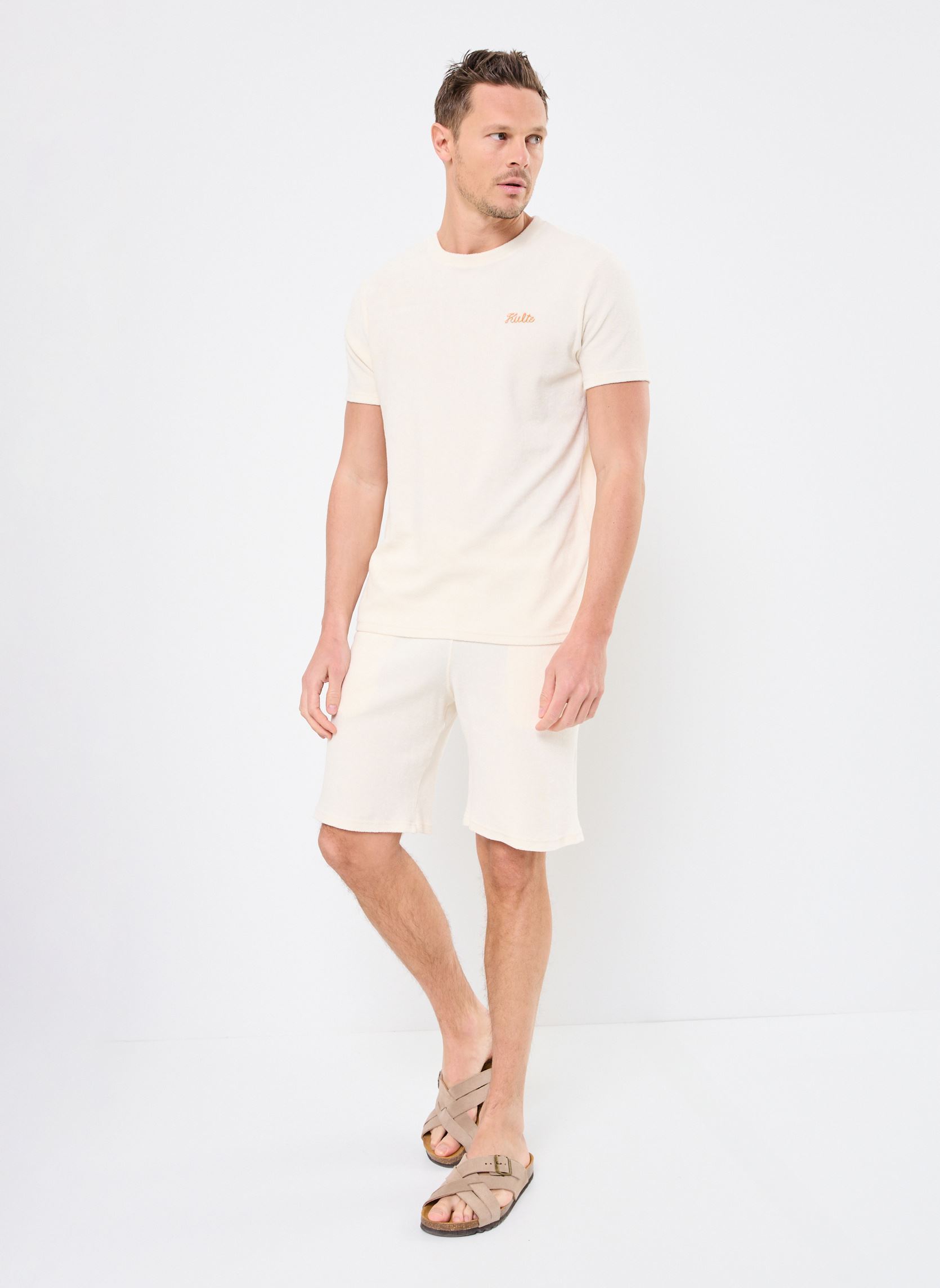 Sportshorts JOG SHORT SPONGE herren weiß Kulte Sportshorts JOG SHORT SPONGE herren weiß OFF WHITE