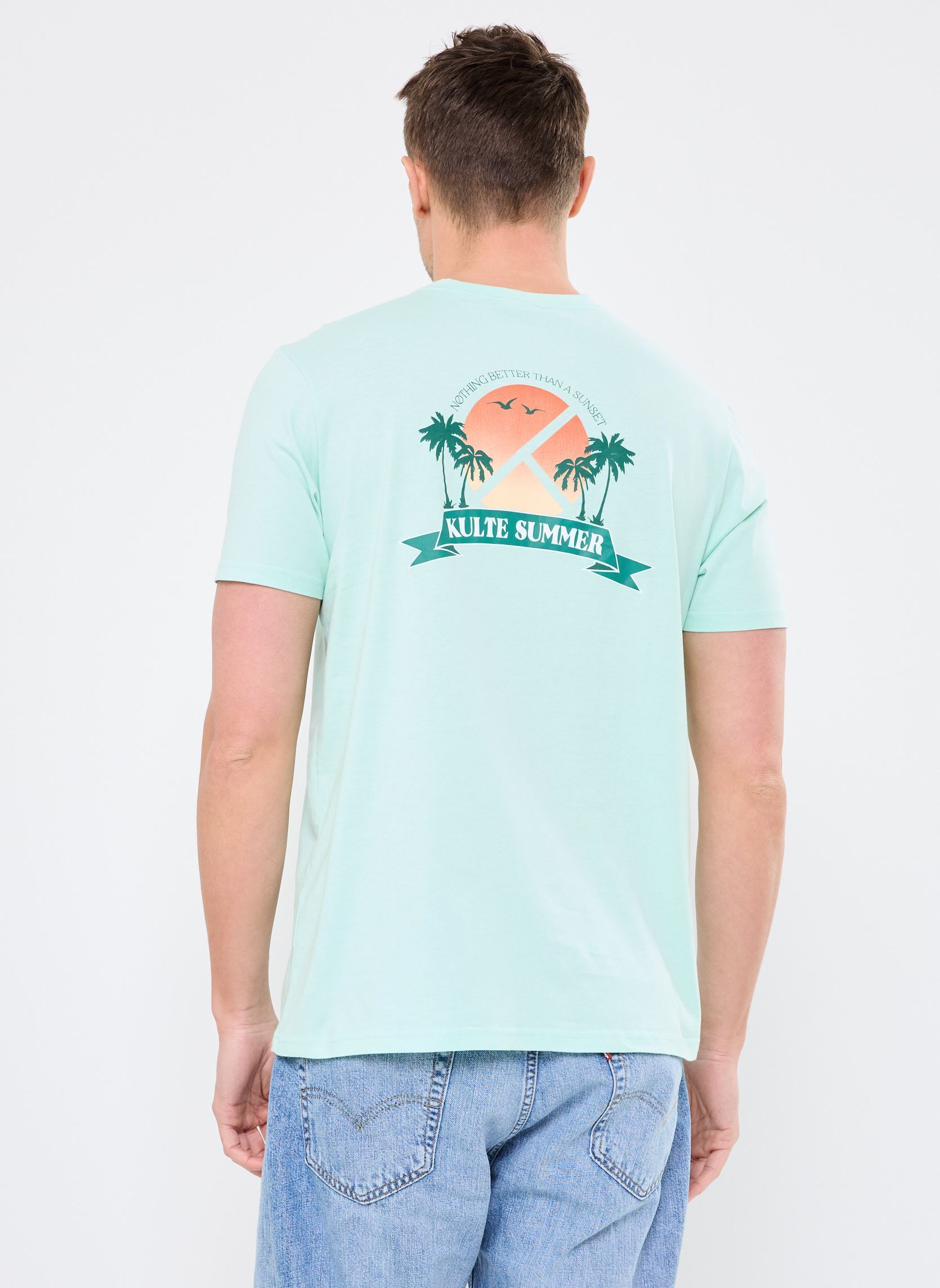 Kurzarm-T-Shirts TS SUNSET SQUARE herren grün Kulte Kurzarm-T-Shirts TS SUNSET SQUARE herren grün MINT