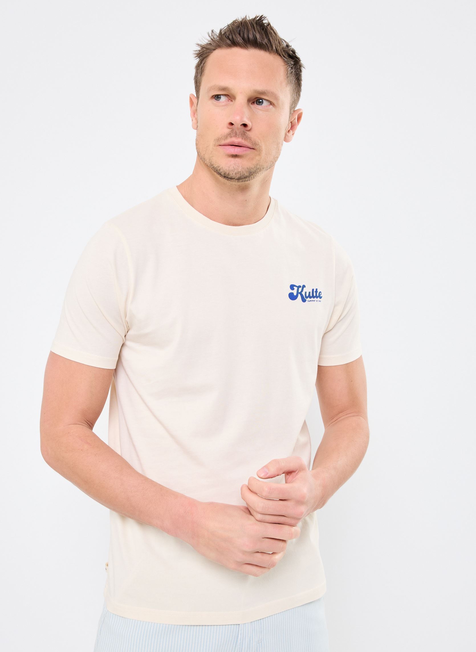 Tee-shirts manches courtes TS LOVE homme blanc Kulte Tee-shirts manches courtes TS LOVE homme blanc OFF WHITE