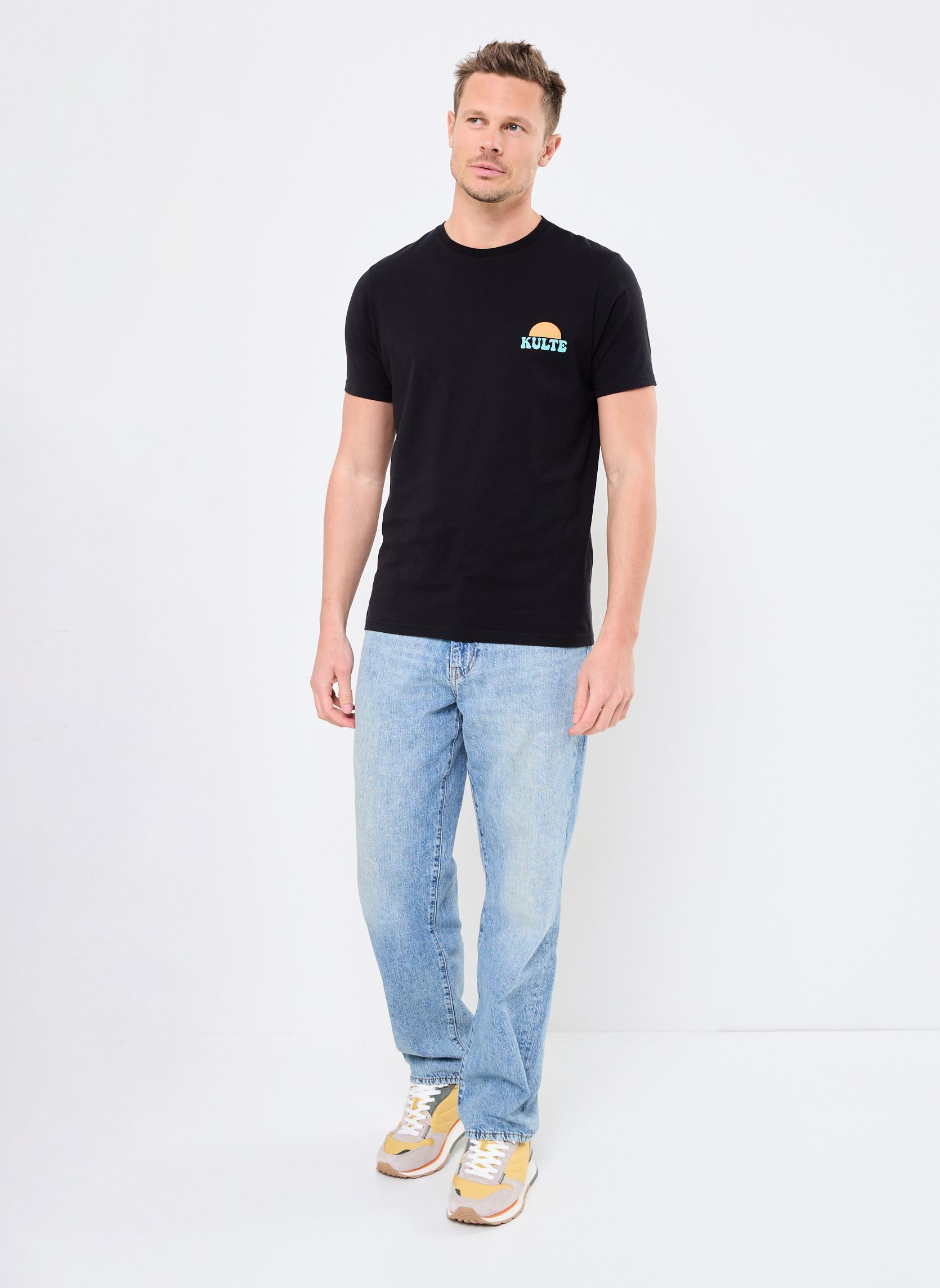 Tee-shirts manches courtes TS PLAYA homme noir Kulte Tee-shirts manches courtes TS PLAYA homme noir BLACK