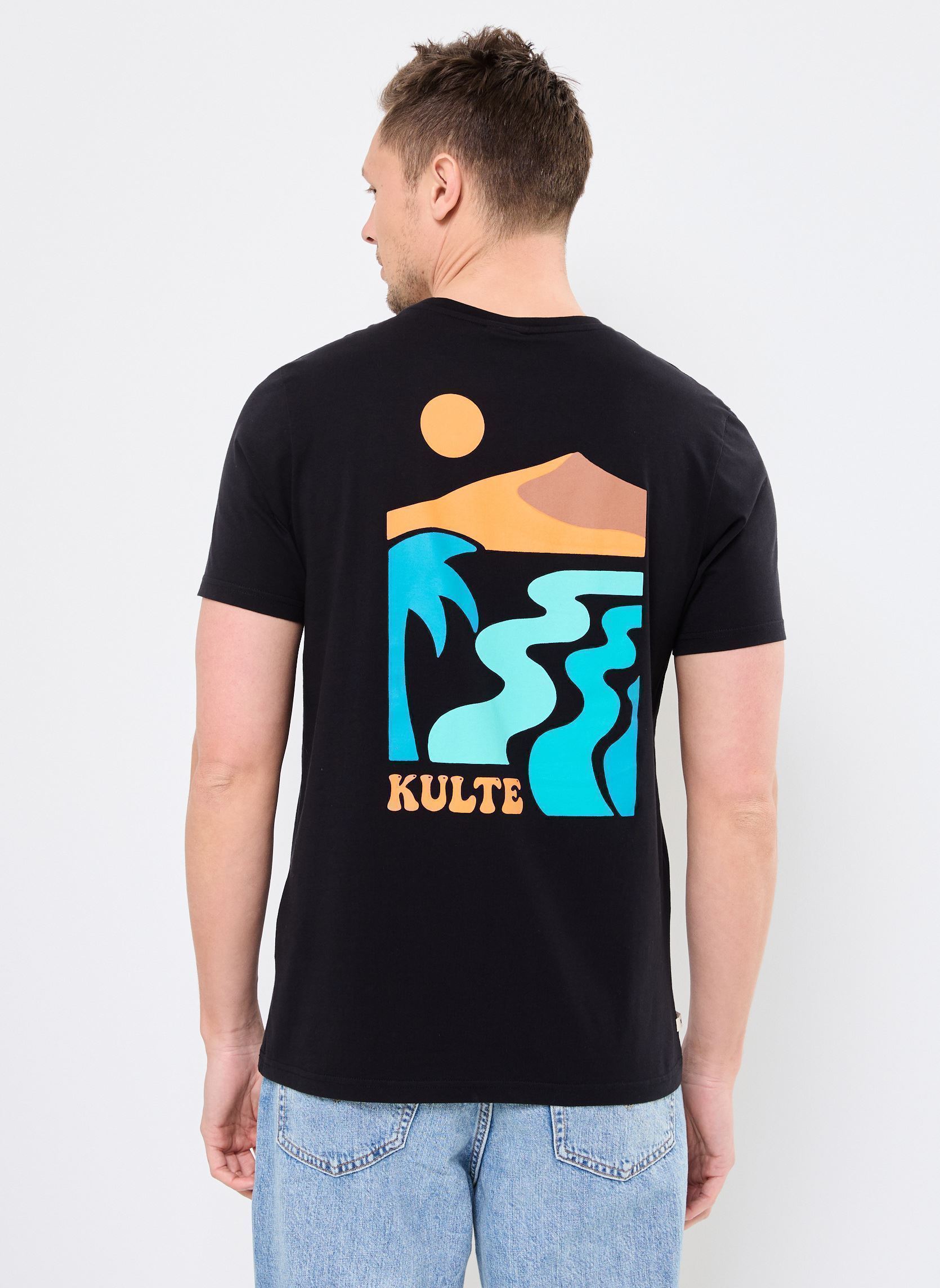 Tee-shirts manches courtes TS PLAYA homme noir Kulte Tee-shirts manches courtes TS PLAYA homme noir BLACK