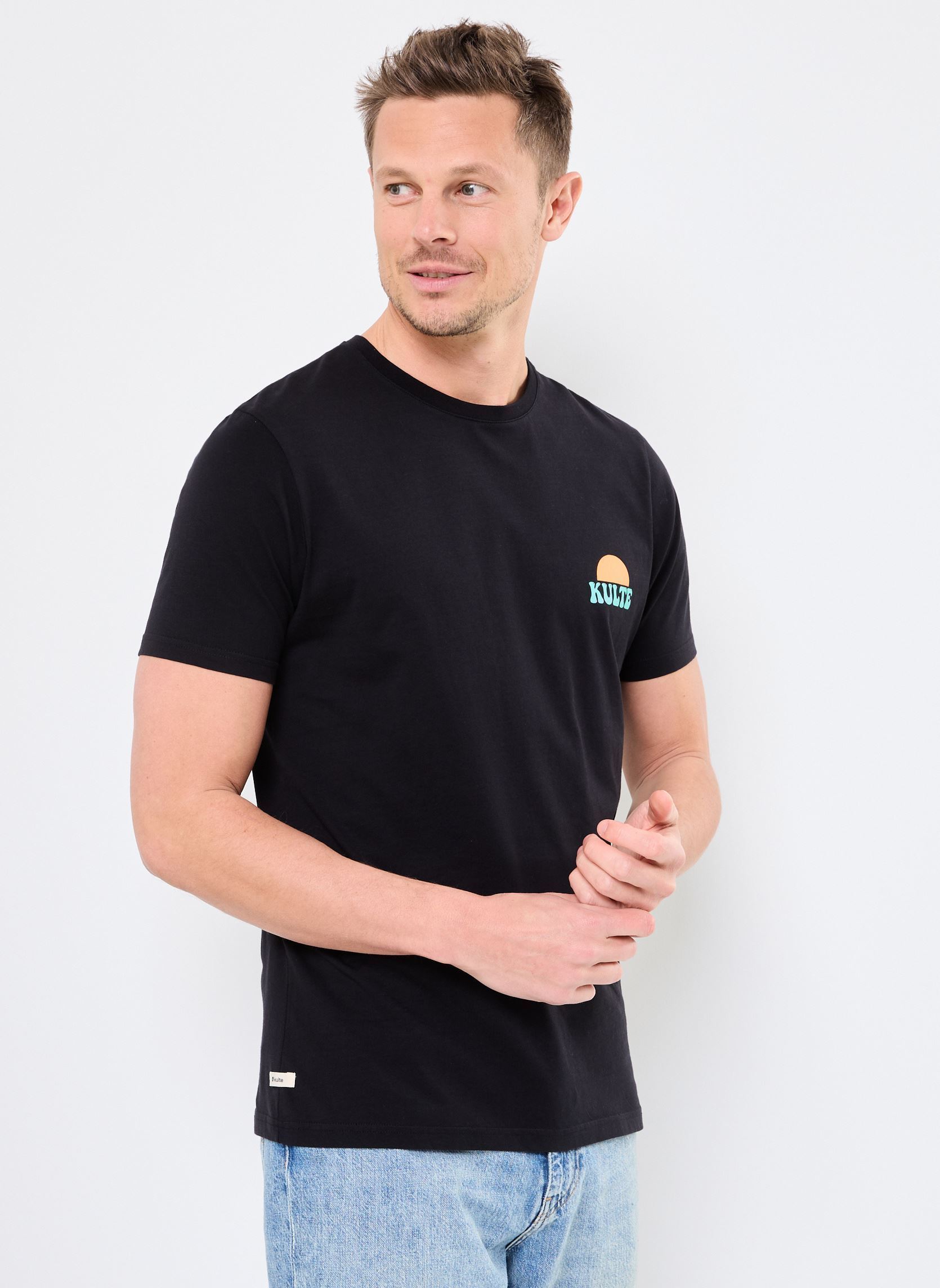 Tee-shirts manches courtes TS PLAYA homme noir Kulte Tee-shirts manches courtes TS PLAYA homme noir BLACK