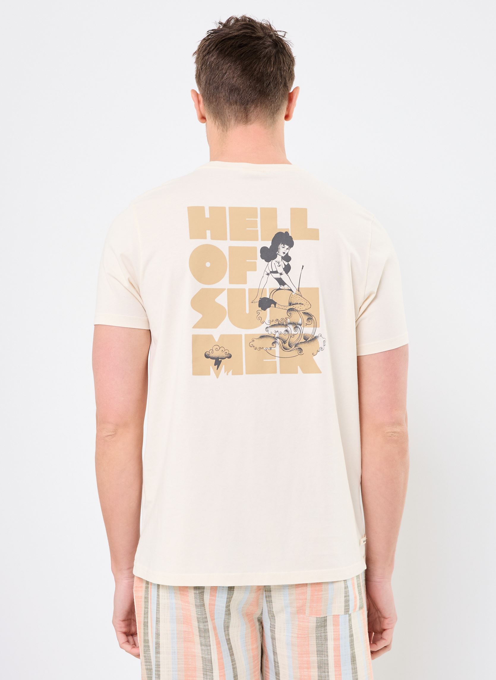 Tee-shirts manches courtes TS PIN-UP homme beige Kulte Tee-shirts manches courtes TS PIN-UP homme beige OFF WHITE
