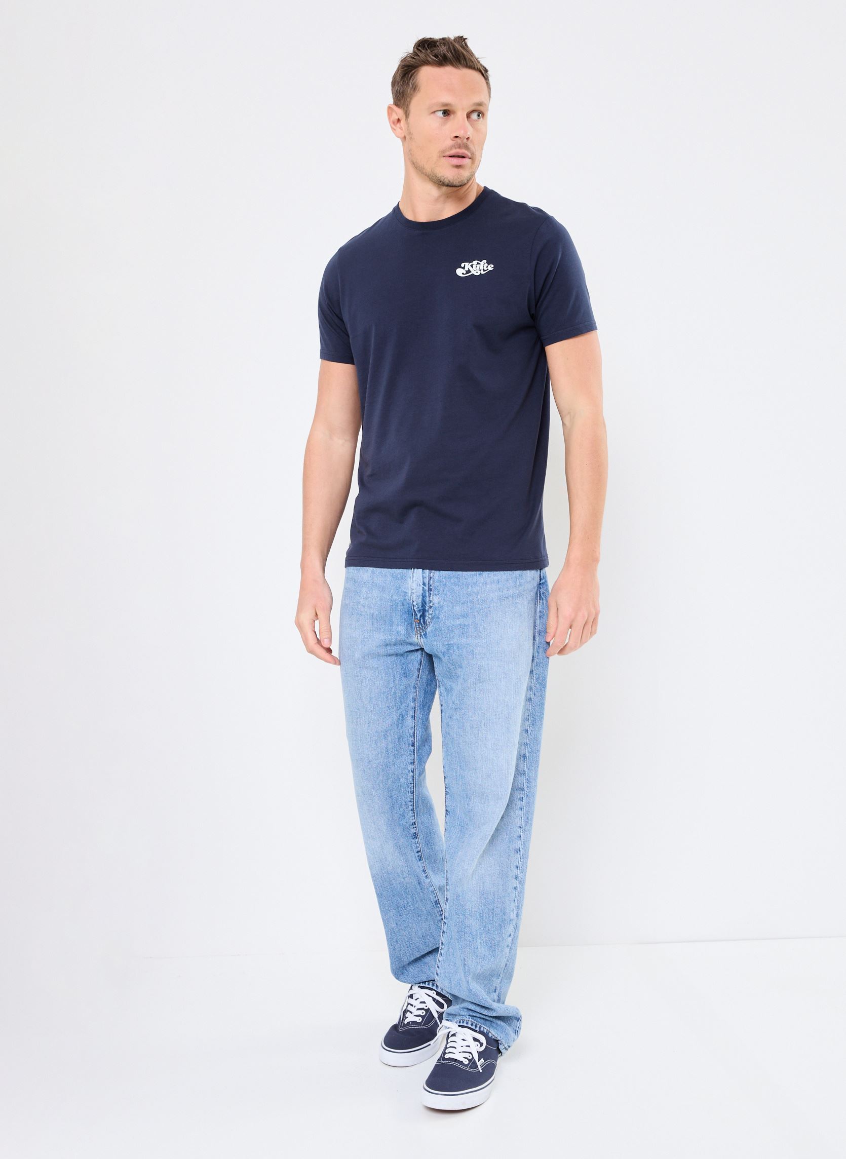 Tee-shirts manches courtes TS WAVE 2 homme bleu Kulte Tee-shirts manches courtes TS WAVE 2 homme bleu NAVY