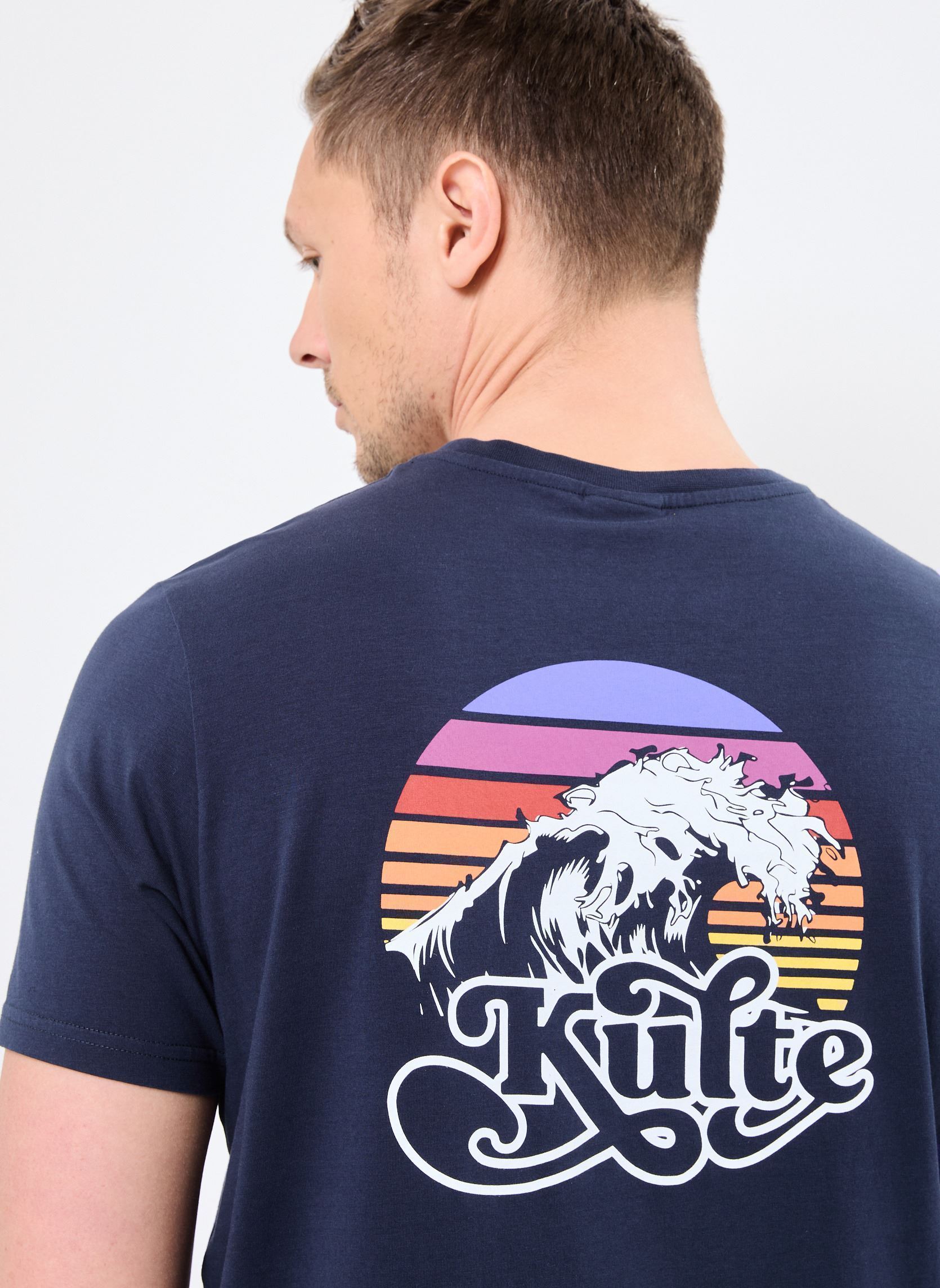 Tee-shirts manches courtes TS WAVE 2 homme bleu Kulte Tee-shirts manches courtes TS WAVE 2 homme bleu NAVY
