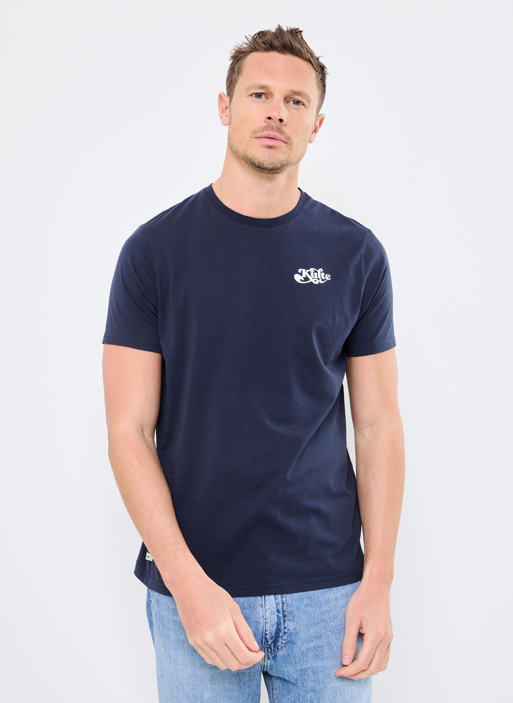 Tee-shirts manches courtes TS WAVE 2 homme bleu Kulte Tee-shirts manches courtes TS WAVE 2 homme bleu NAVY