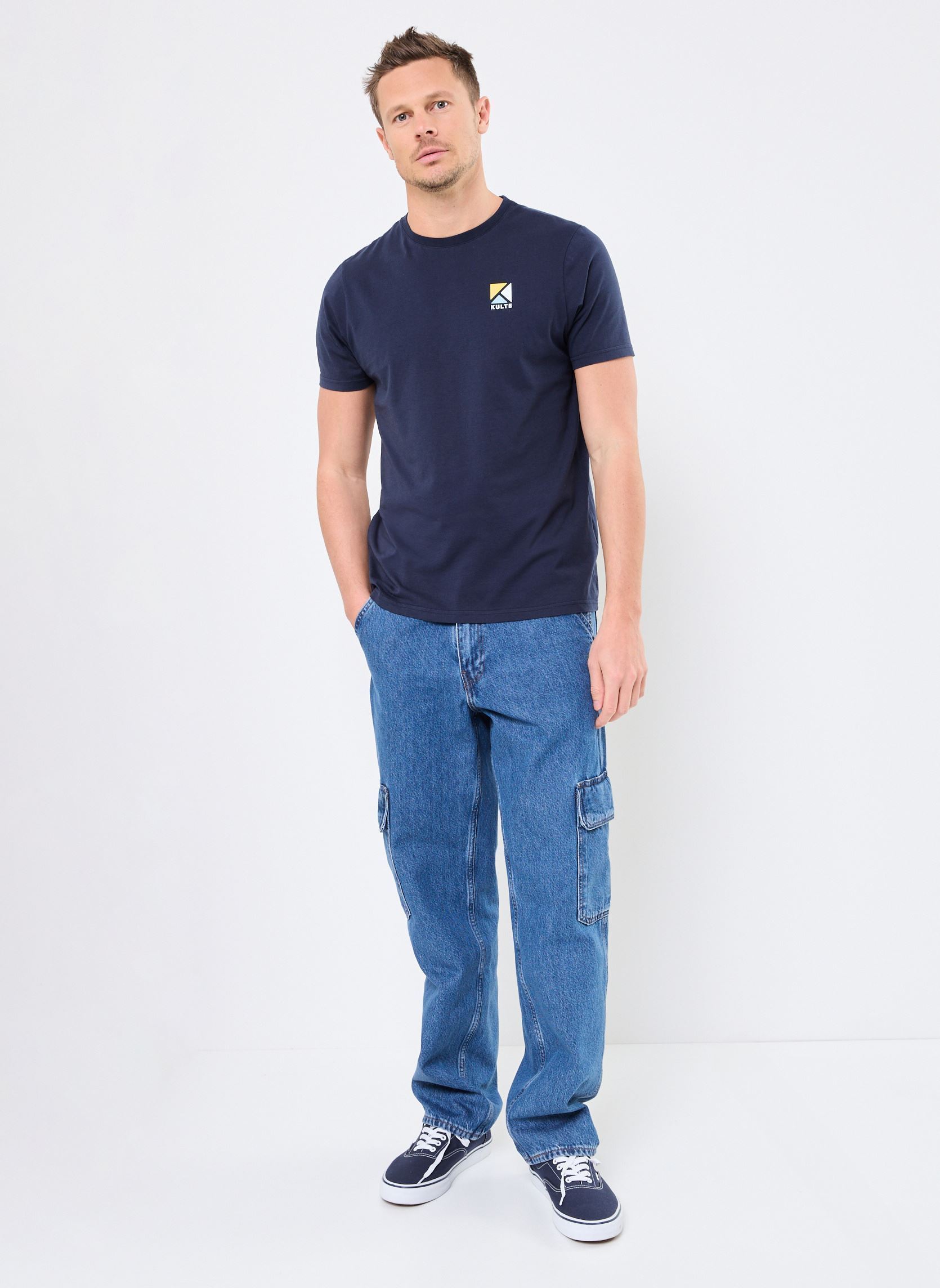 Tee-shirts manches courtes TS SOUTH PACK homme bleu Kulte Tee-shirts manches courtes TS SOUTH PACK homme bleu NAVY