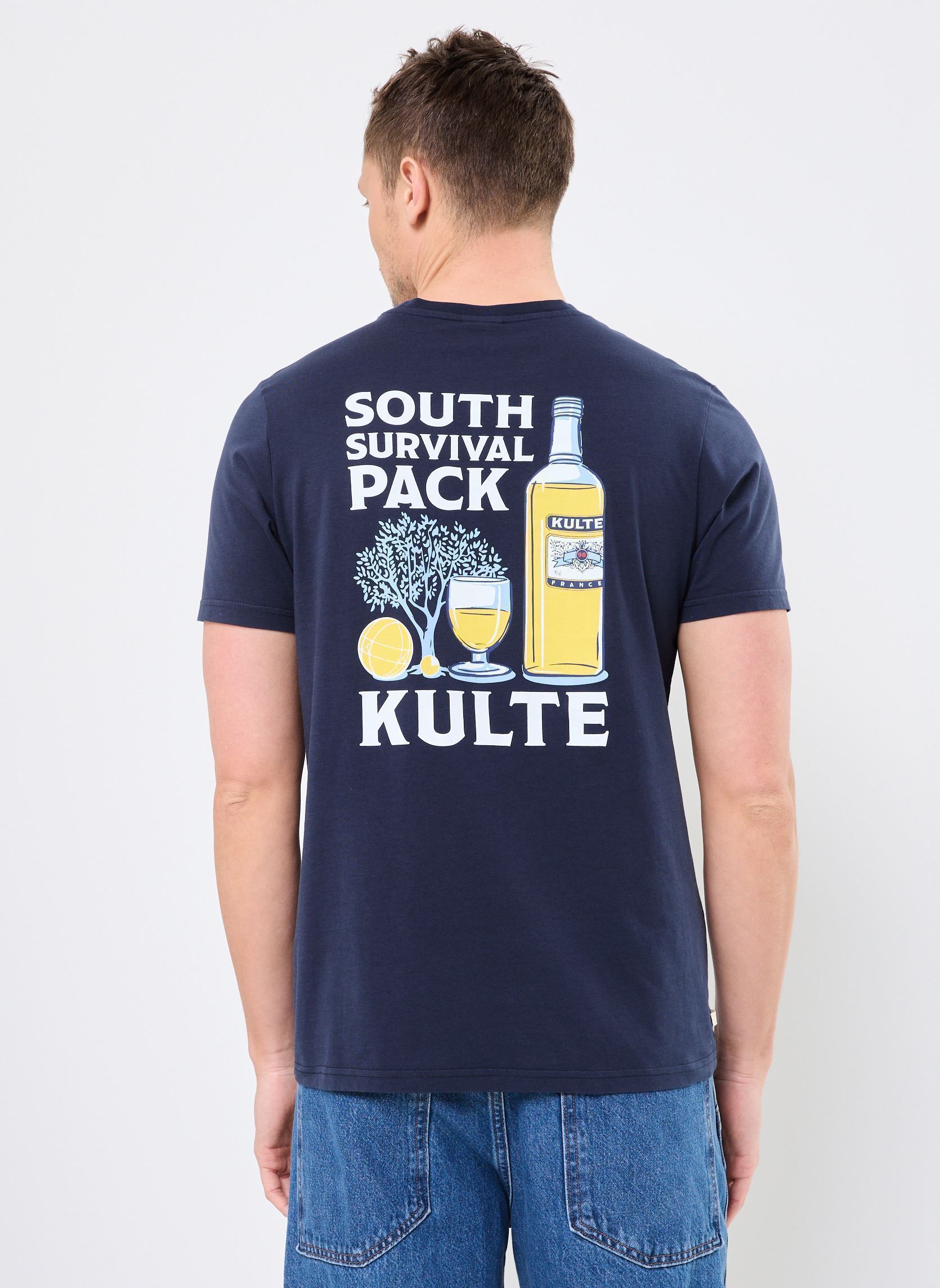 Tee-shirts manches courtes TS SOUTH PACK homme bleu Kulte Tee-shirts manches courtes TS SOUTH PACK homme bleu NAVY