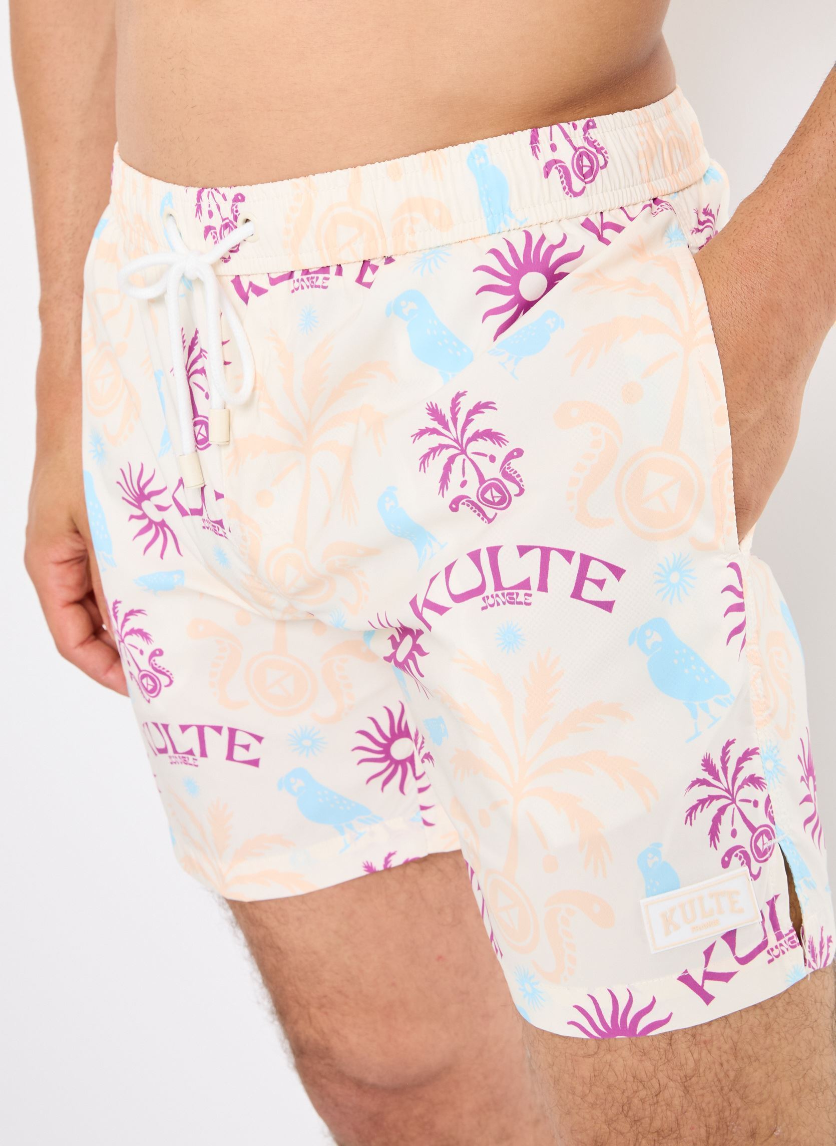 Badeshorts MAILLOT HAWAIEN herren weiß Kulte Badeshorts MAILLOT HAWAIEN herren weiß COCO
