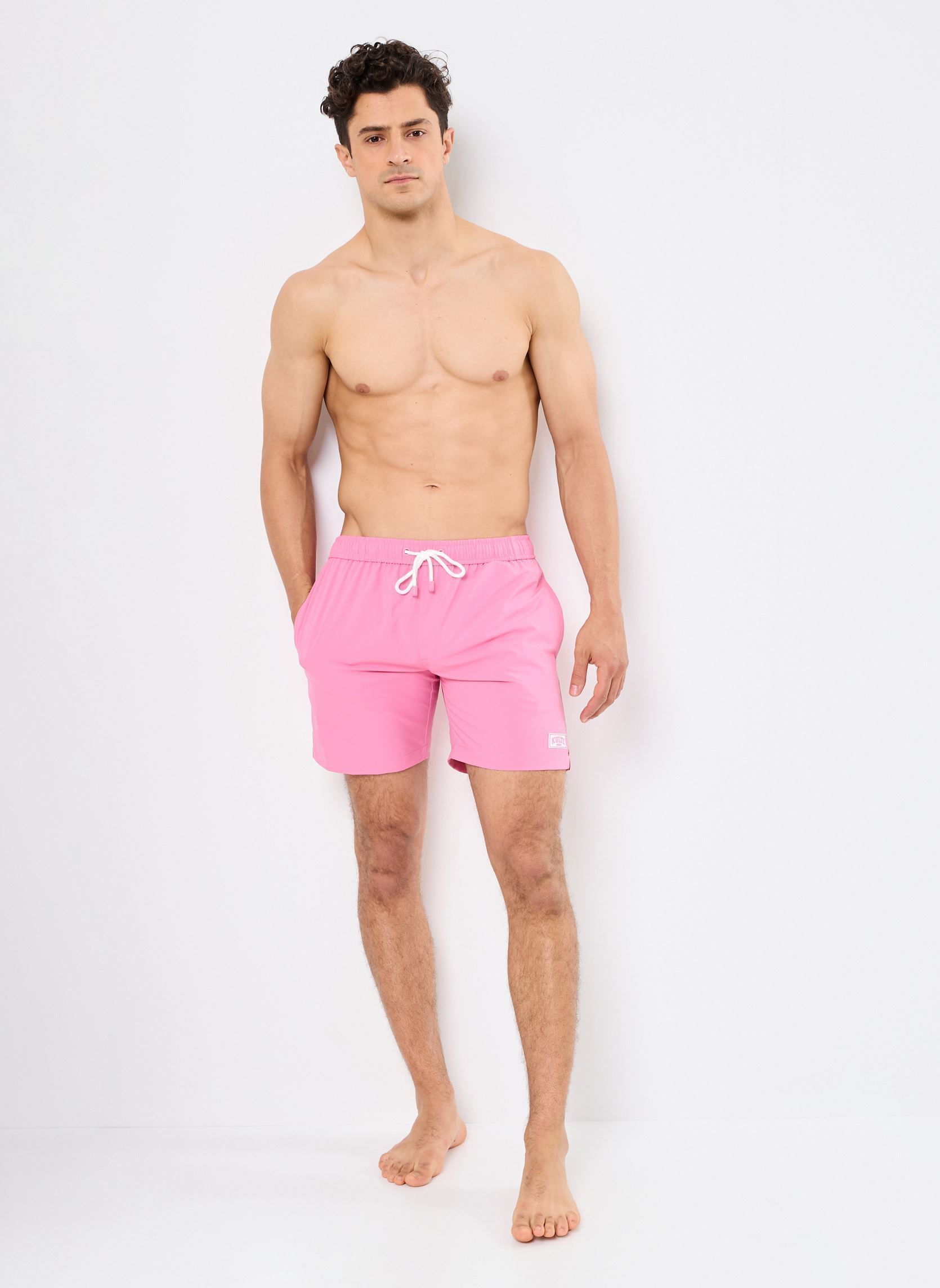 Shorts de bain LE CALIFORNIA homme rose Kulte Shorts de bain LE CALIFORNIA homme rose RAISIN