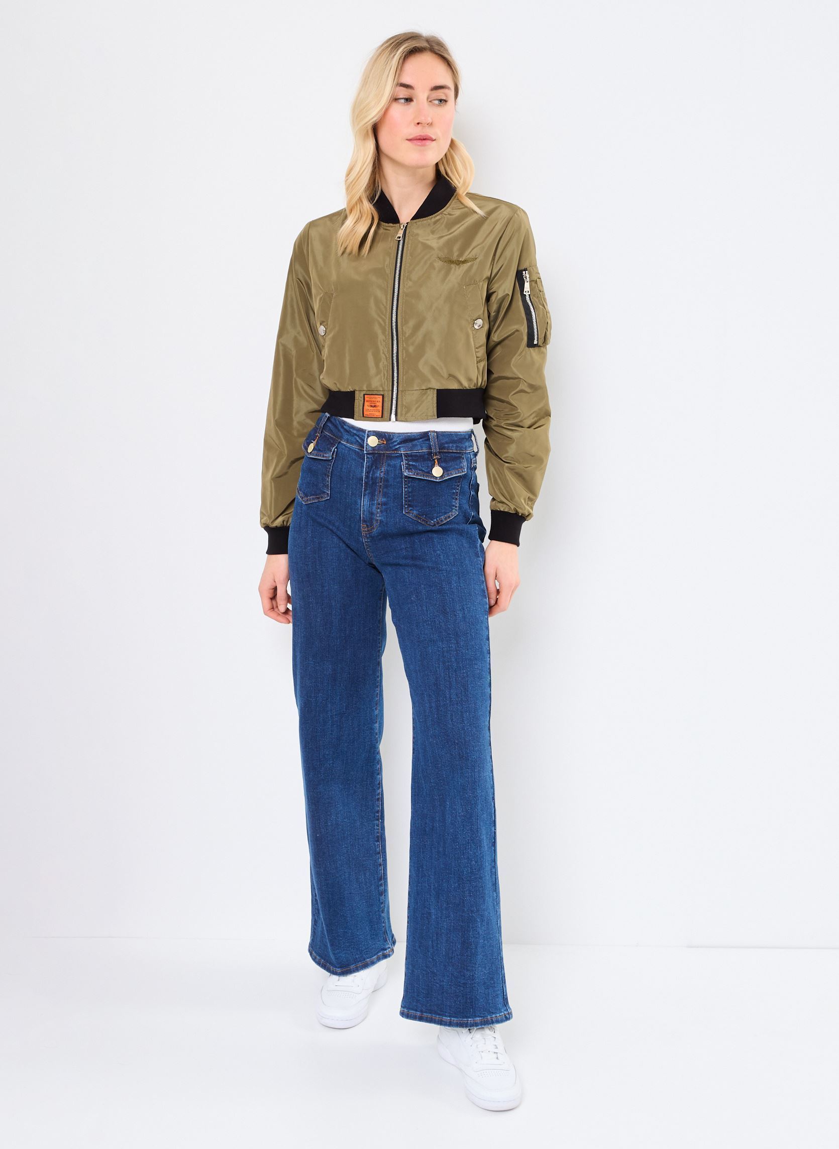 Blousons MA102 Women femme vert Bombers Original Blousons MA102 Women femme vert KAKI