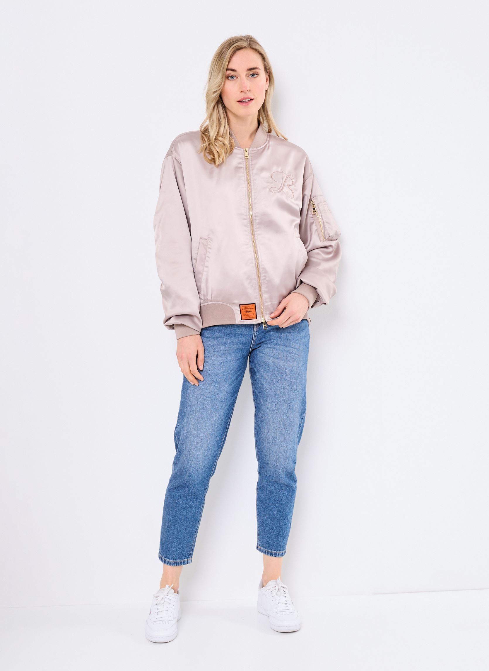 Blousons KANSAS-WOMEN femme beige Bombers Original Blousons KANSAS-WOMEN femme beige TAUPE