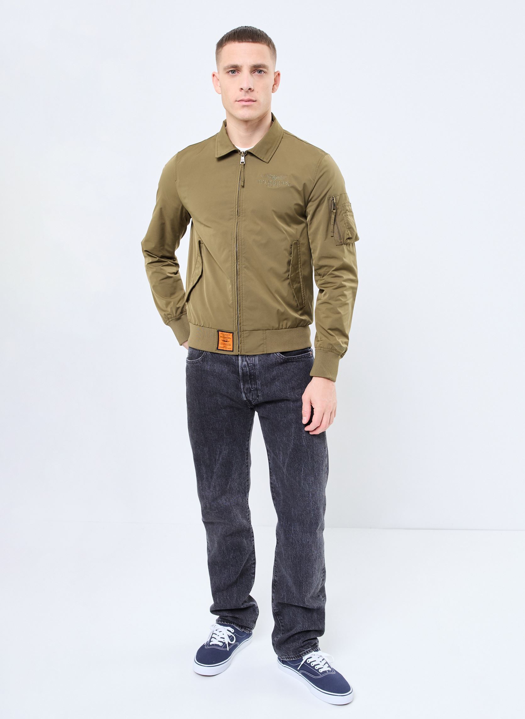 Blousons Hawk Men homme vert Bombers Original Blousons Hawk Men homme vert KAKI