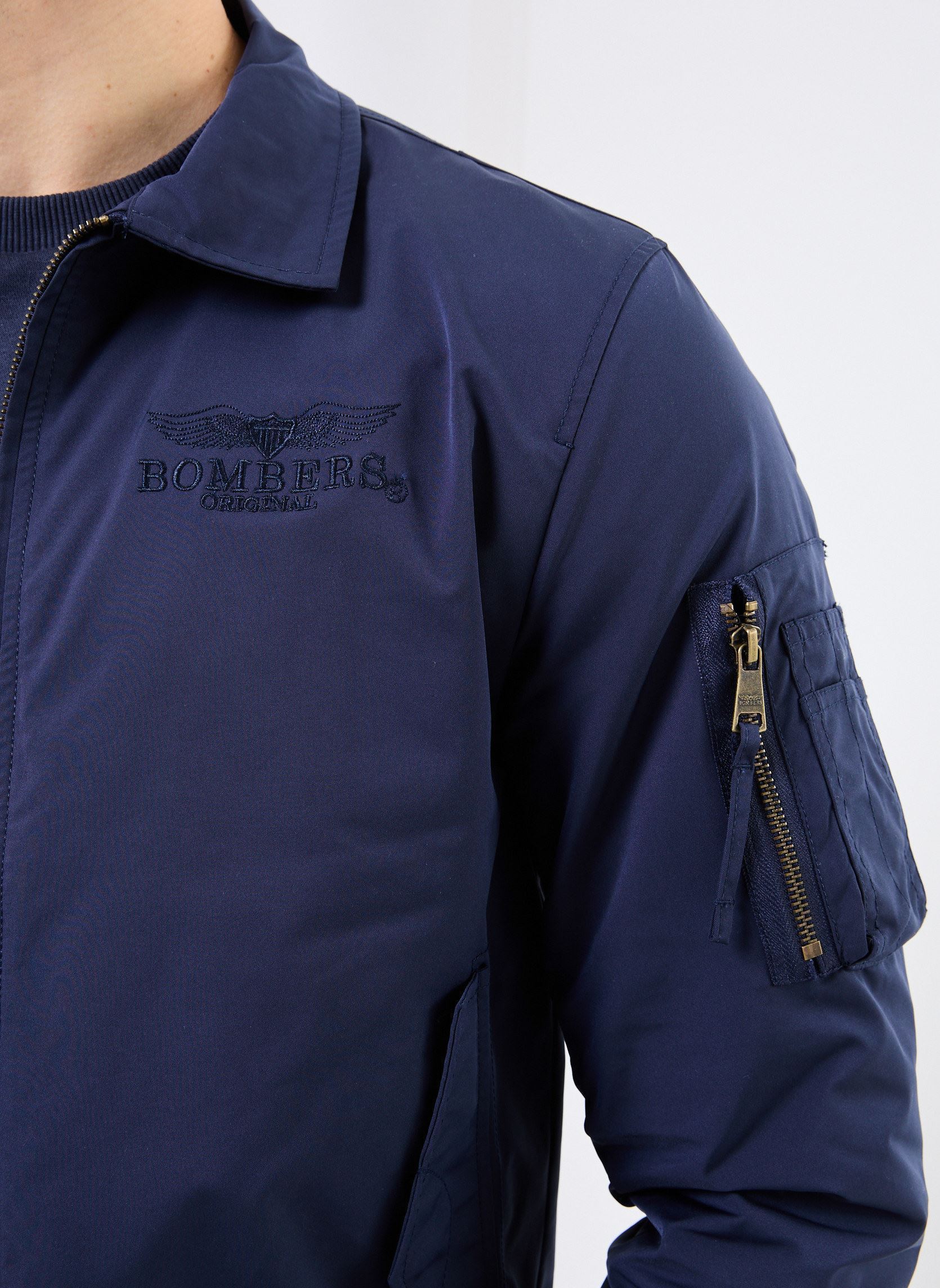 Blousons Hawk Men homme bleu Bombers Original Blousons Hawk Men homme bleu NAVY