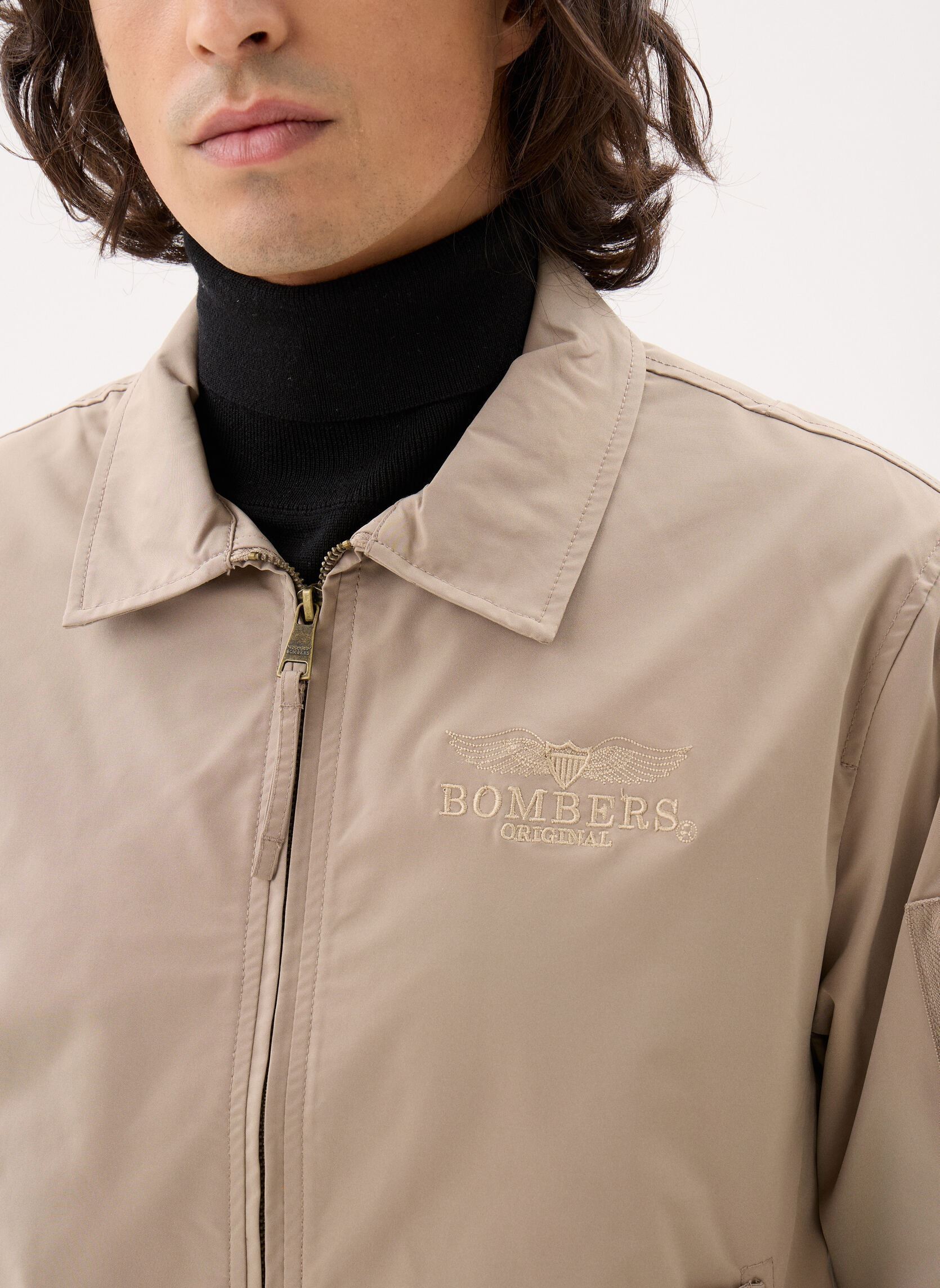 Bomberjacken Hawk Men herren beige Bombers Original Bomberjacken Hawk Men herren beige BEIGE