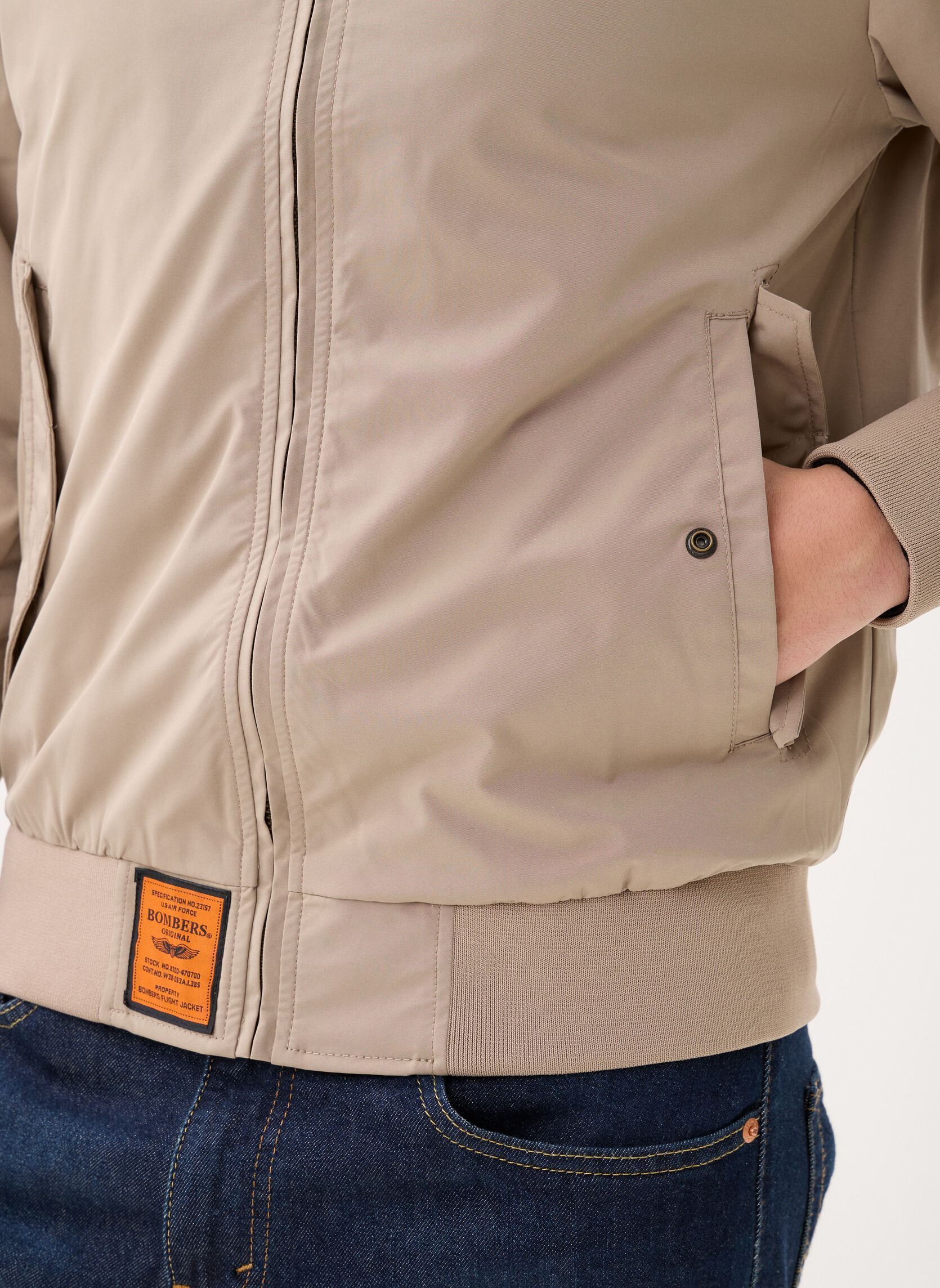 Bomberjacken Hawk Men herren beige Bombers Original Bomberjacken Hawk Men herren beige BEIGE