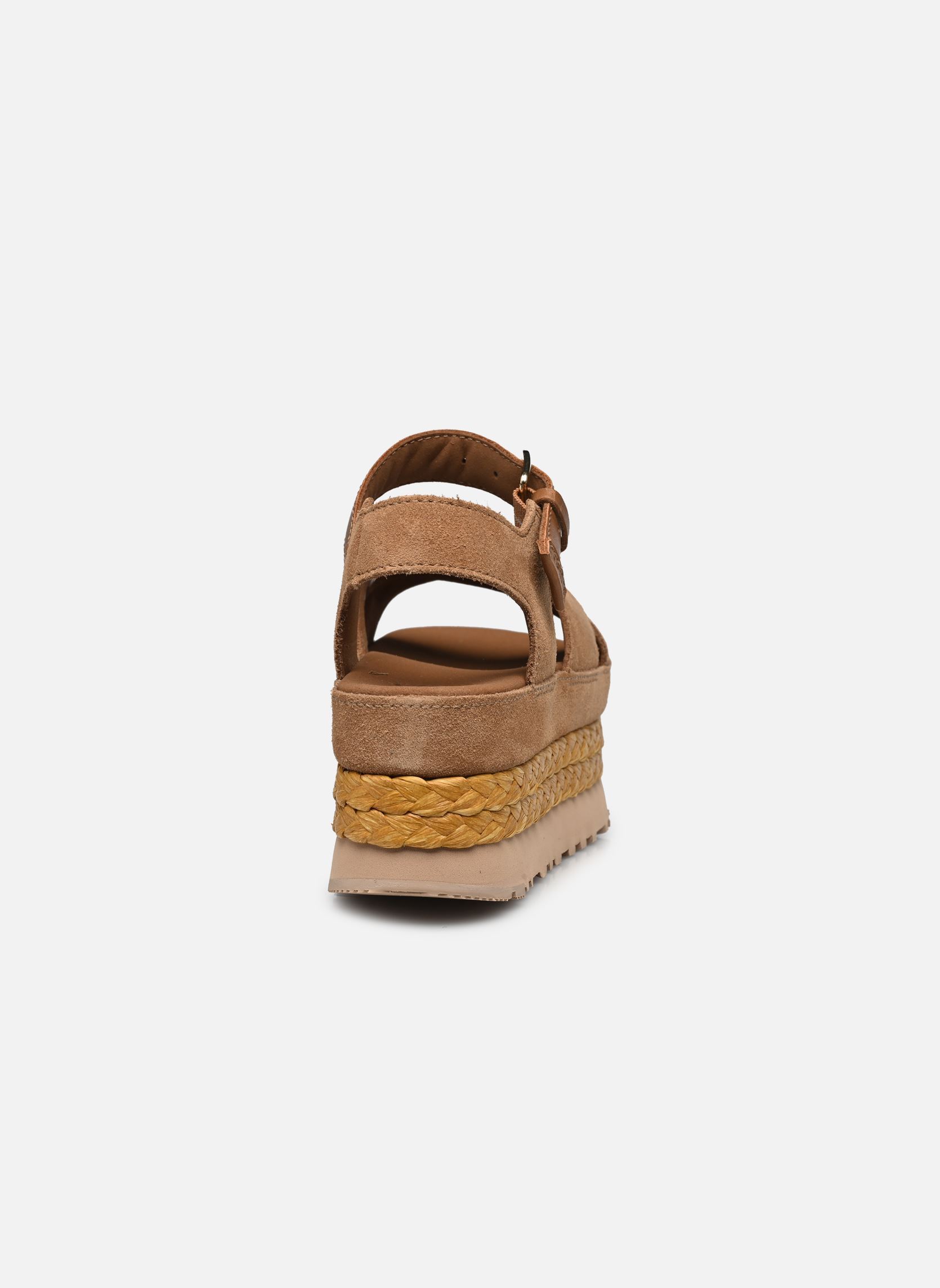 Sandales compensées et plateformes W Aubrey Ankle Strap femme marron UGG Sandales compensées et plateformes W Aubrey Ankle Strap femme marron CHESTNUT