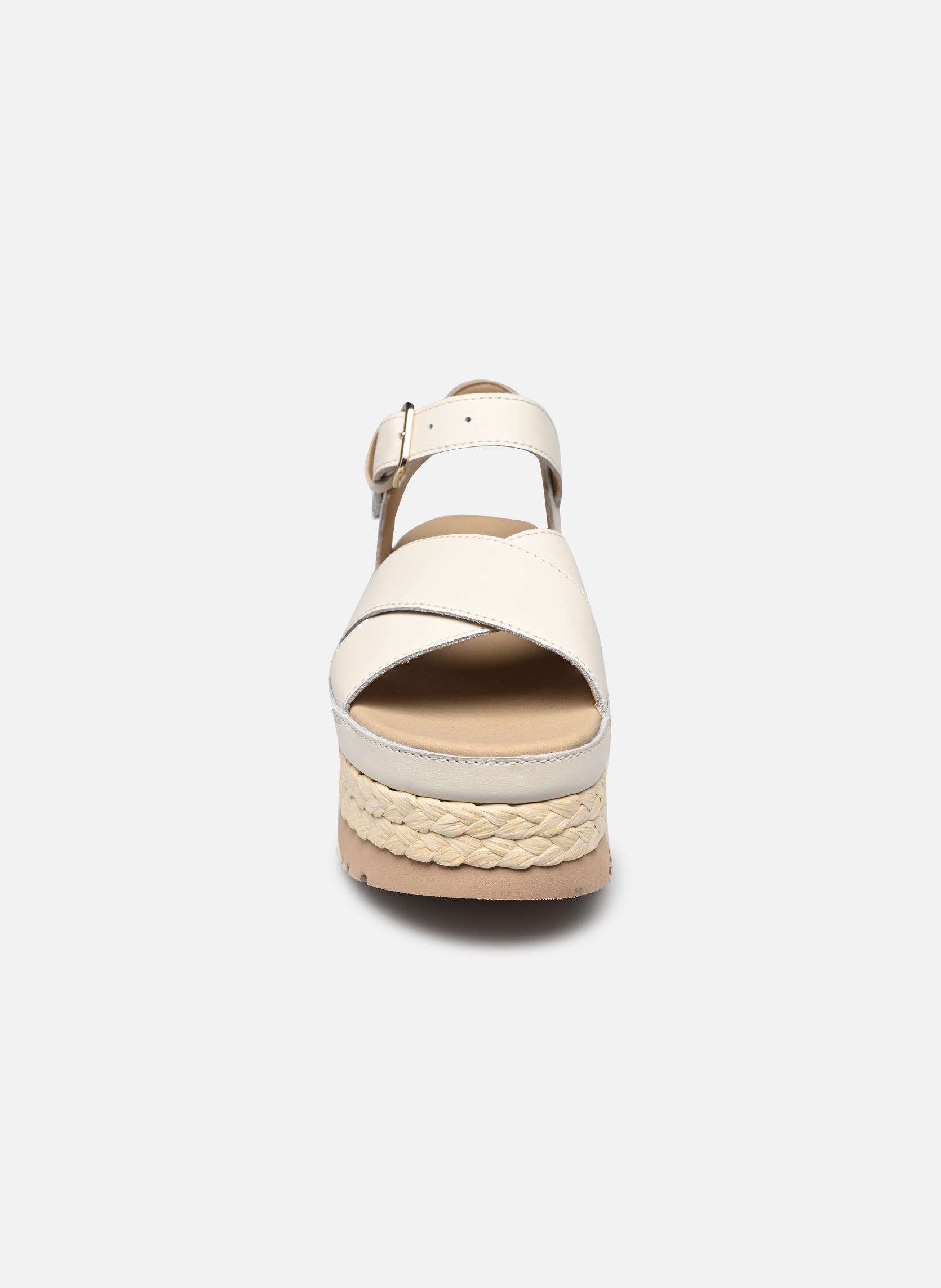 Sandalen met sleehak en plateau W Aubrey Ankle Strap dames beige UGG Sandalen met sleehak en plateau W Aubrey Ankle Strap dames beige JASMINE
