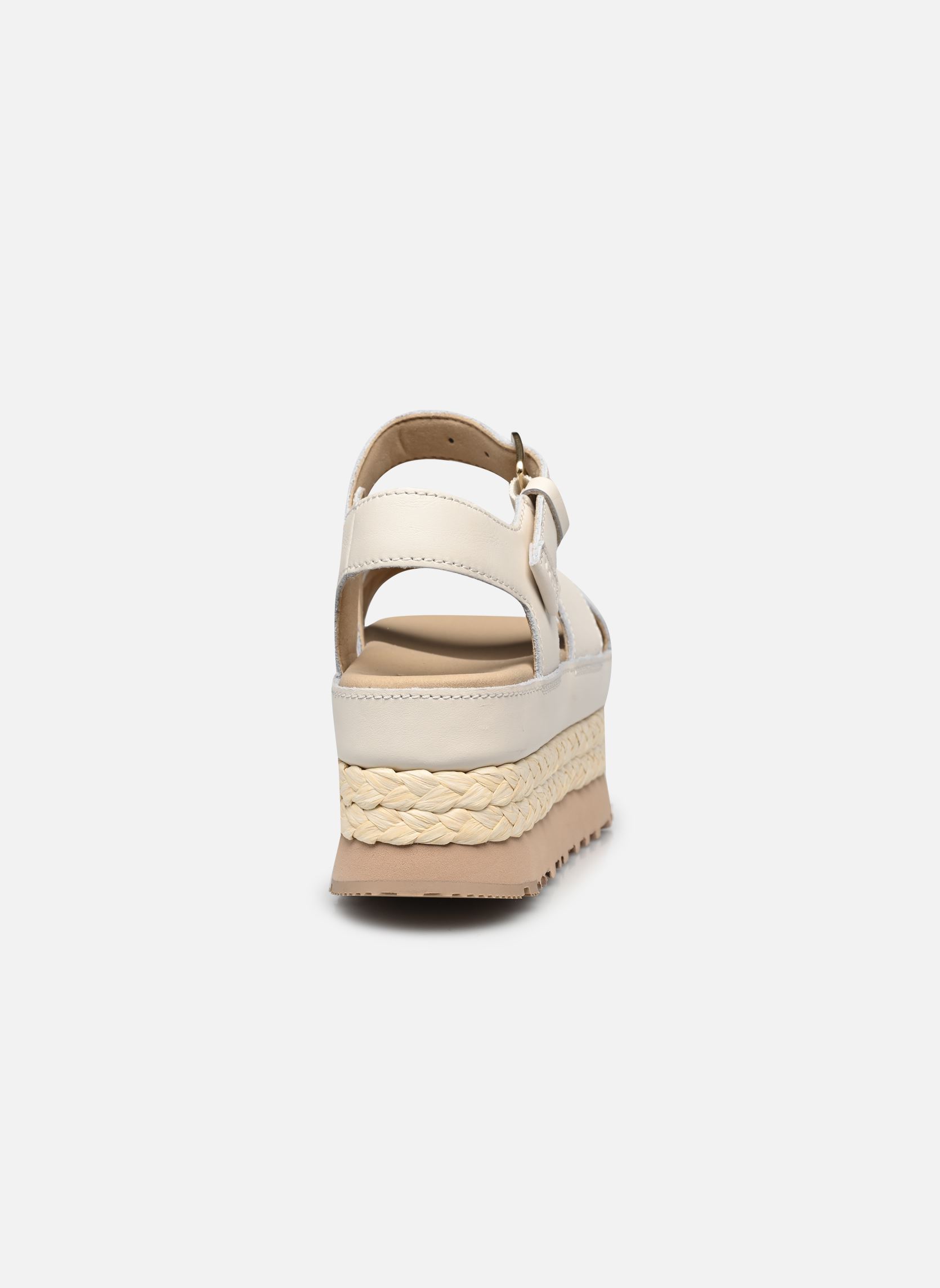 Sandalen met sleehak en plateau W Aubrey Ankle Strap dames beige UGG Sandalen met sleehak en plateau W Aubrey Ankle Strap dames beige JASMINE