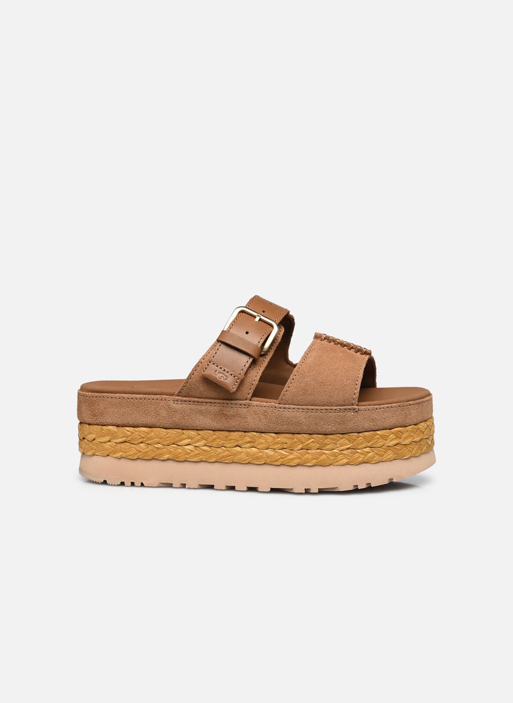 Sandalias y plataformas de cuña W Aubrey Slide mujer marrón UGG Sandalias y plataformas de cuña W Aubrey Slide mujer marrón CHESTNUT