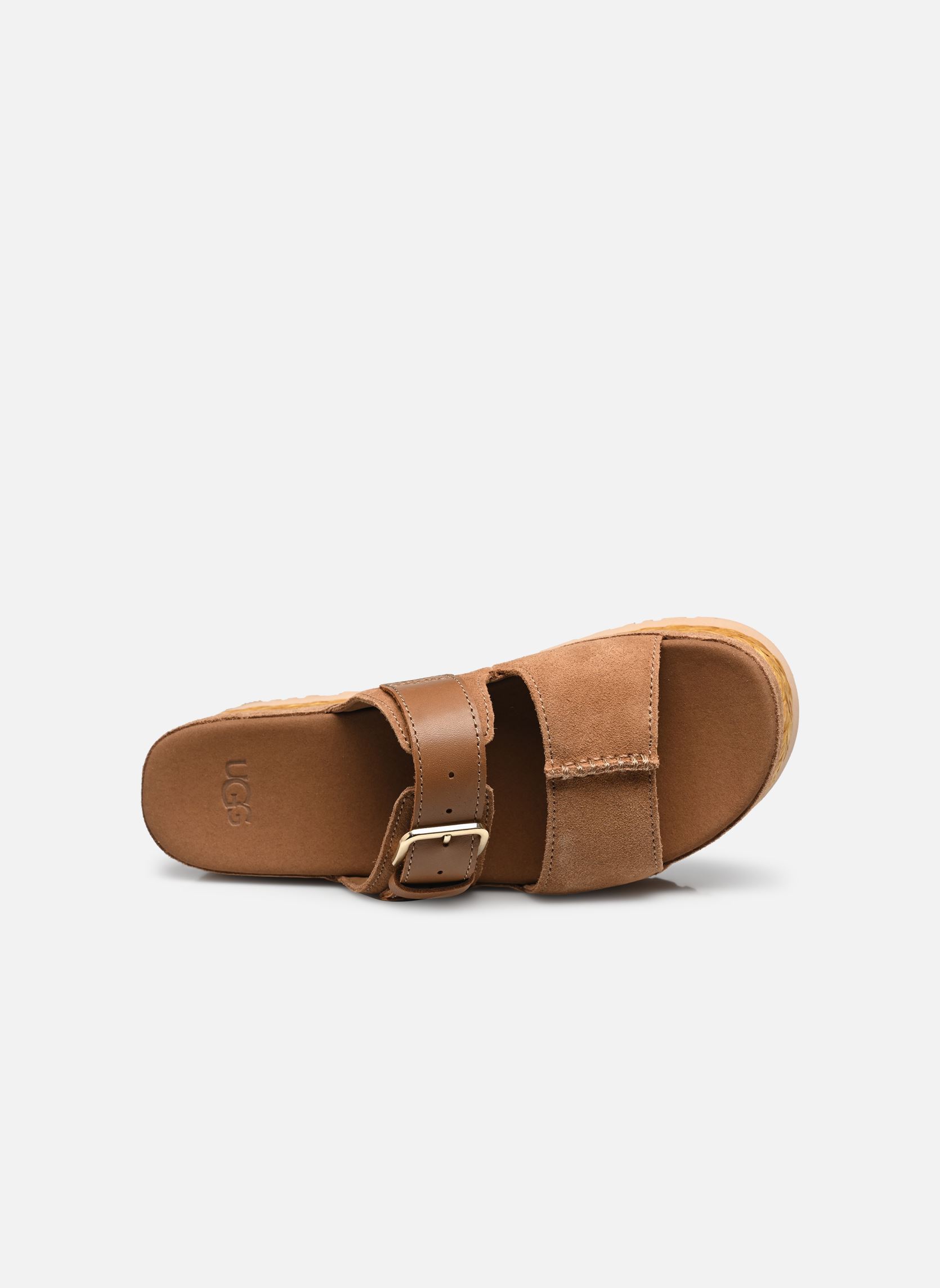 Sandalias y plataformas de cuña W Aubrey Slide mujer marrón UGG Sandalias y plataformas de cuña W Aubrey Slide mujer marrón CHESTNUT