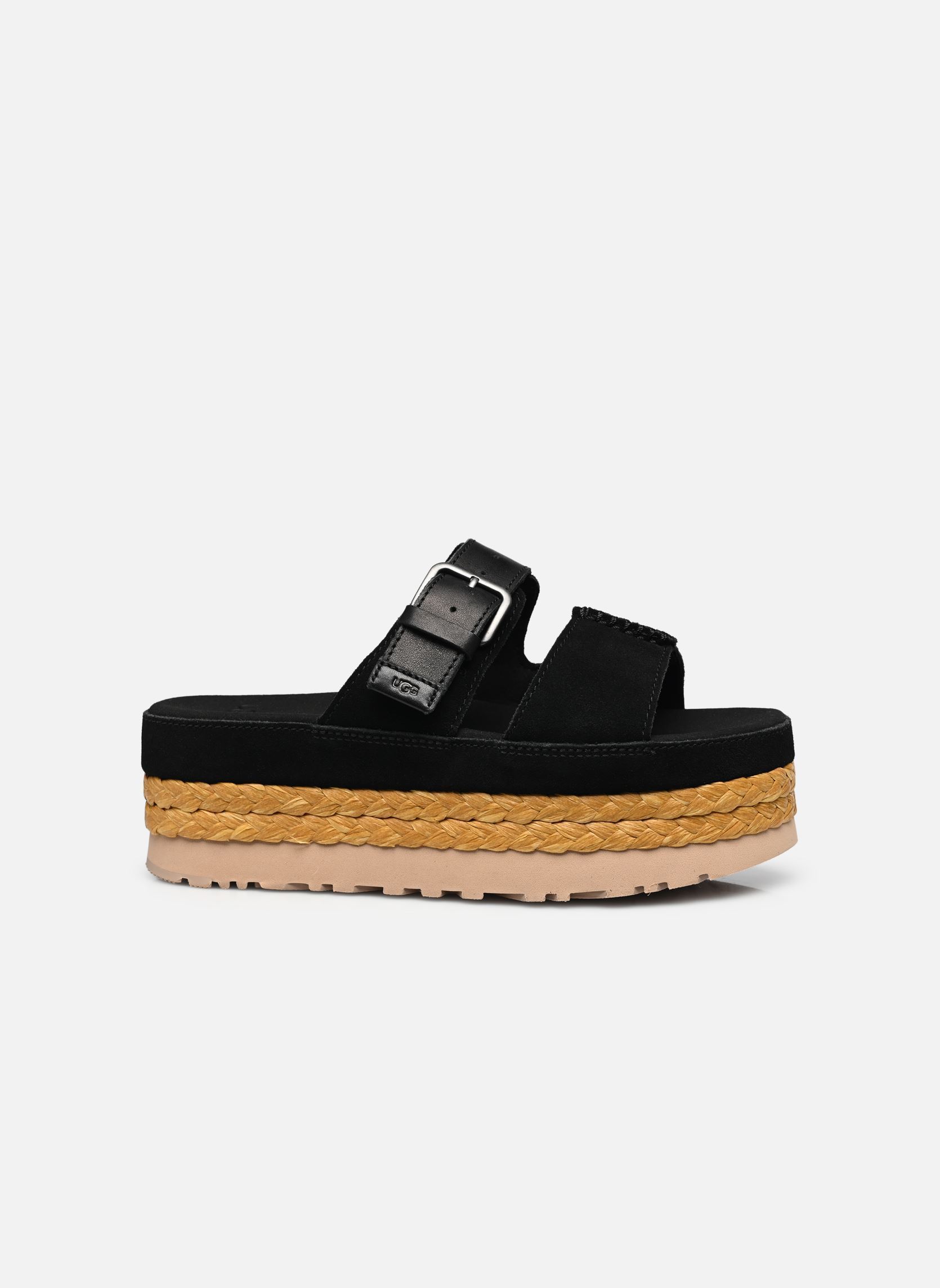 Sandales compensées et plateformes W Aubrey Slide femme noir UGG Sandales compensées et plateformes W Aubrey Slide femme noir BLACK